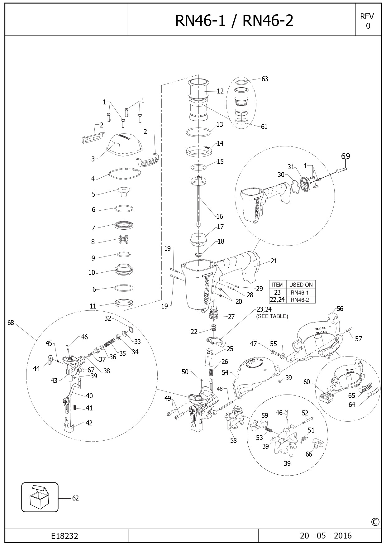 BOSTITCH COIL NAILER (Type REV 0)