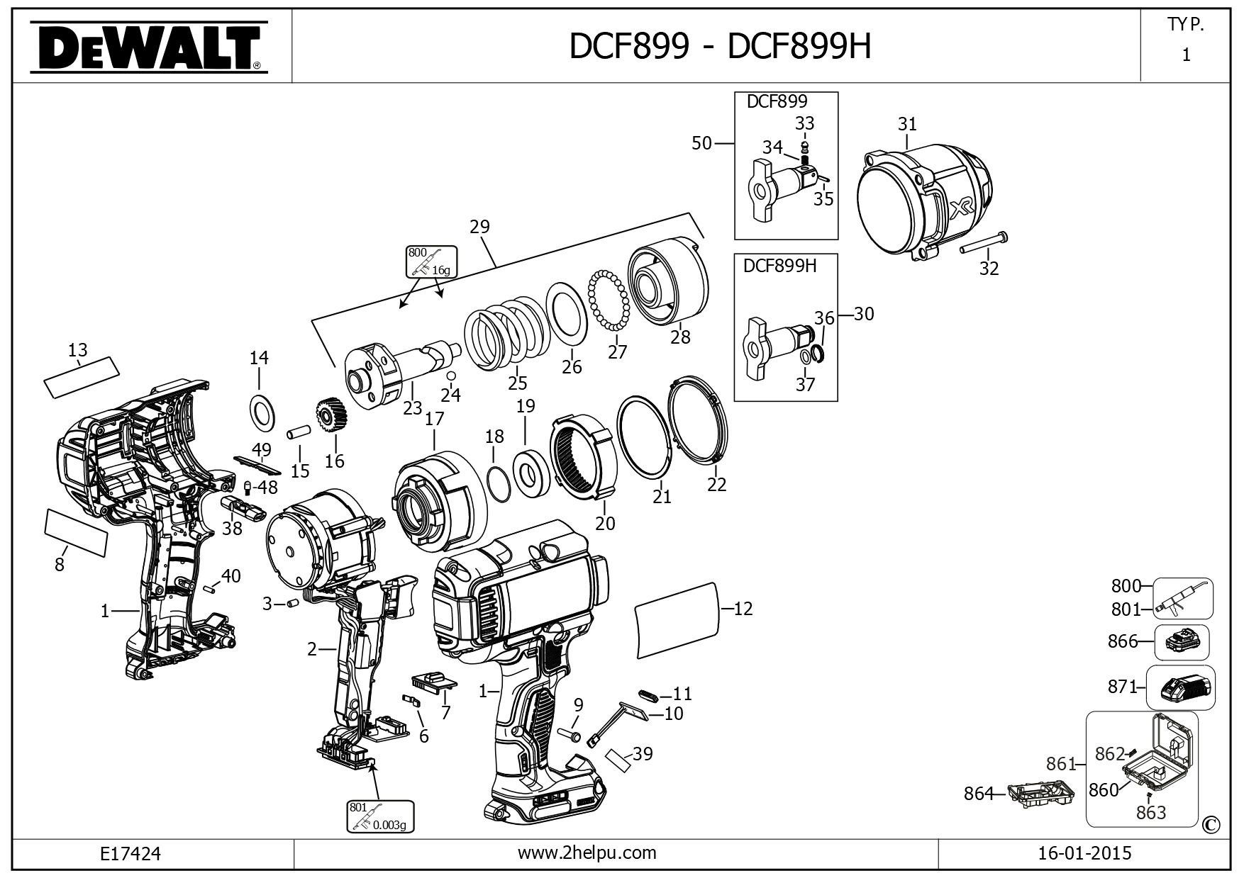DEWALT IMPACT WRENCH (Type 1)