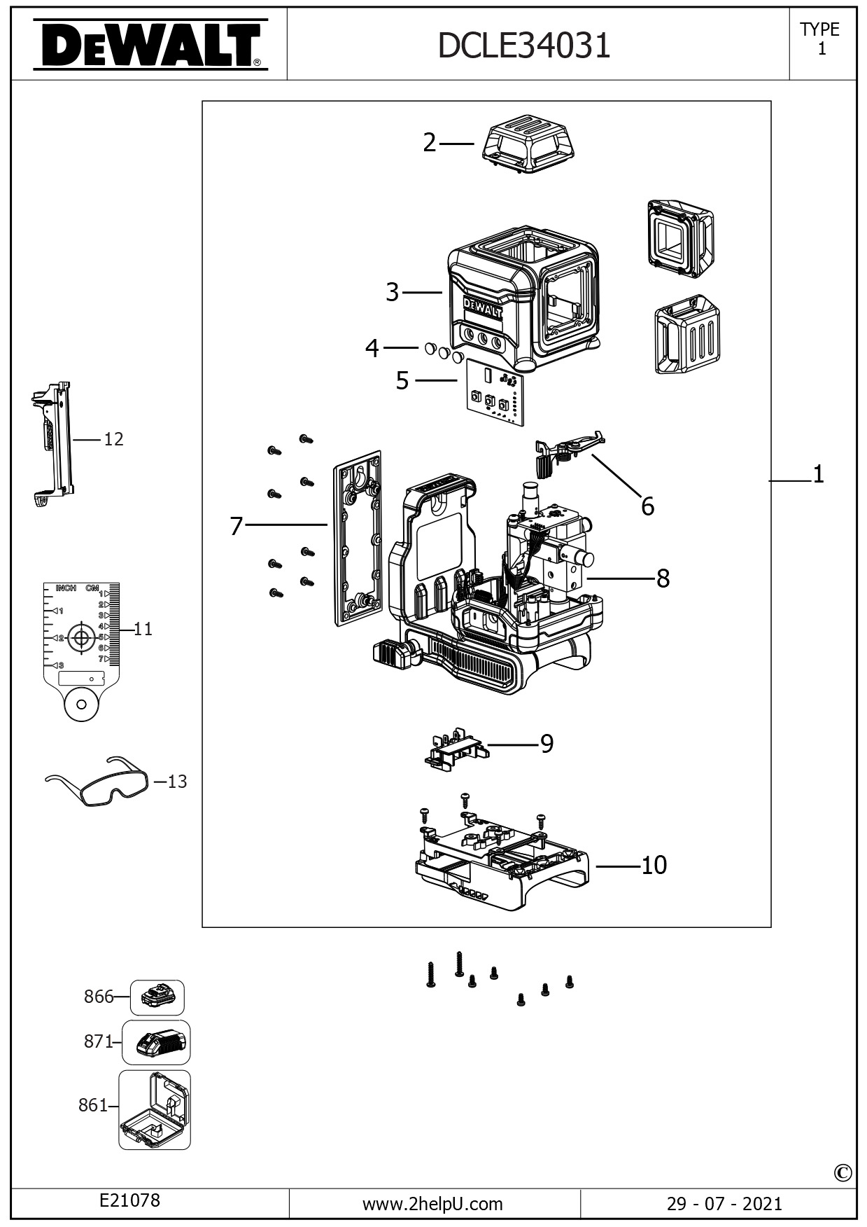 DEWALT MULTILINE LASER (Type 1)