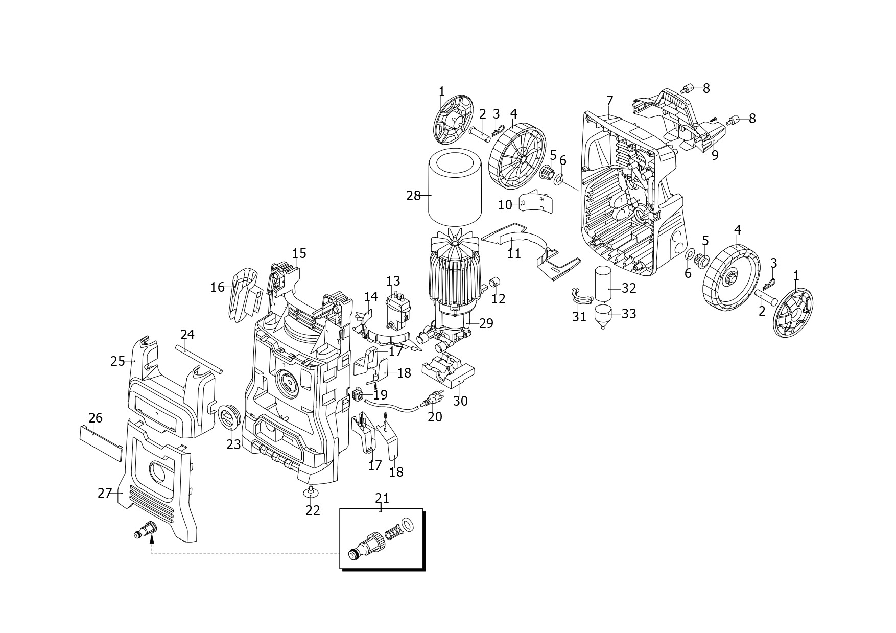 DEWALT PRESSURE WASHER (Type 1)