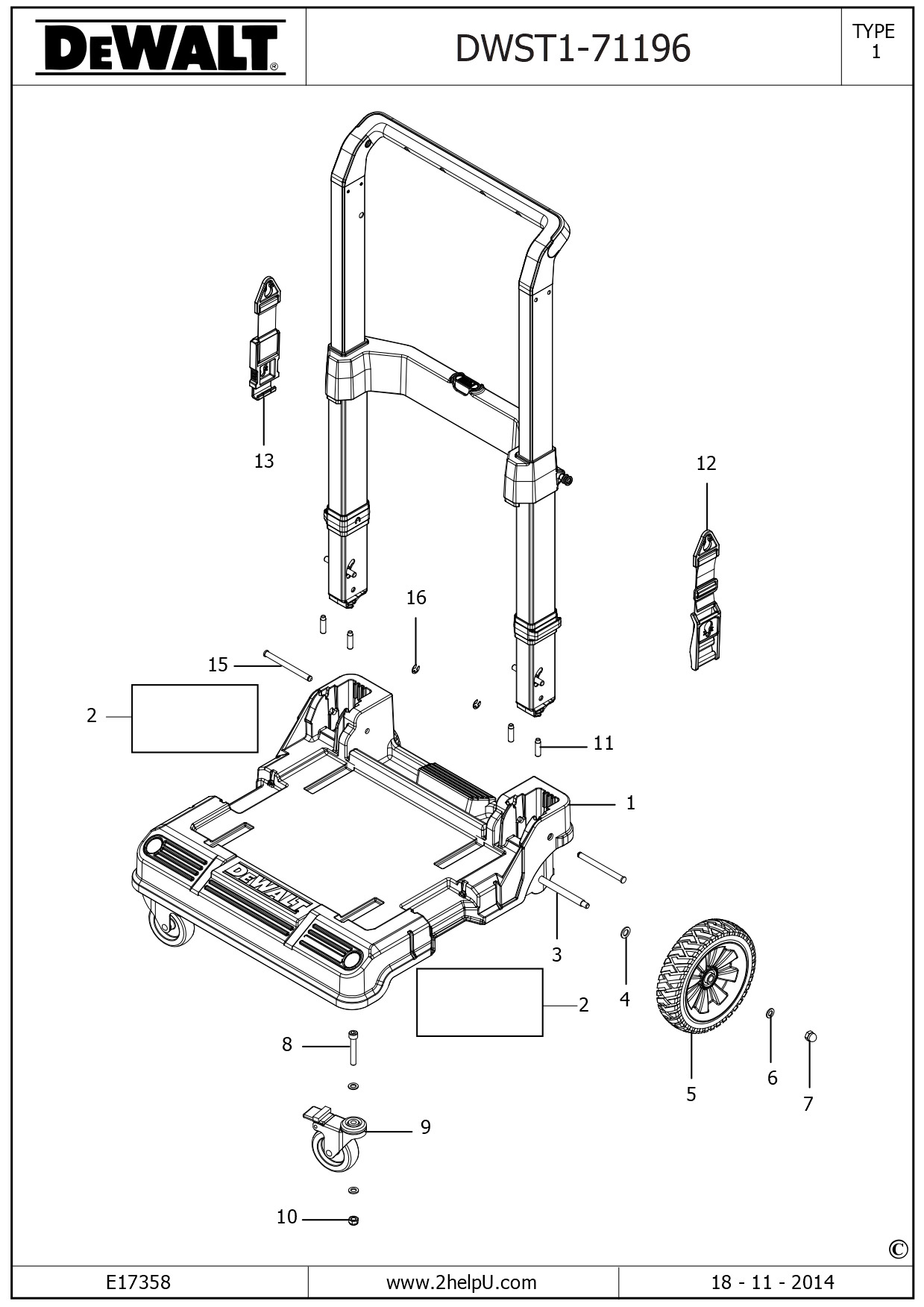DEWALT TROLLEY (Type 1)