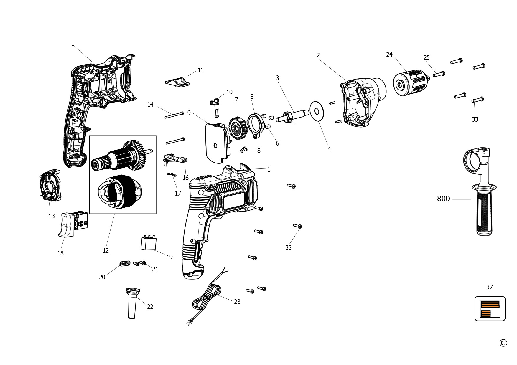 STANLEY HAMMER DRILL (Type 1)
