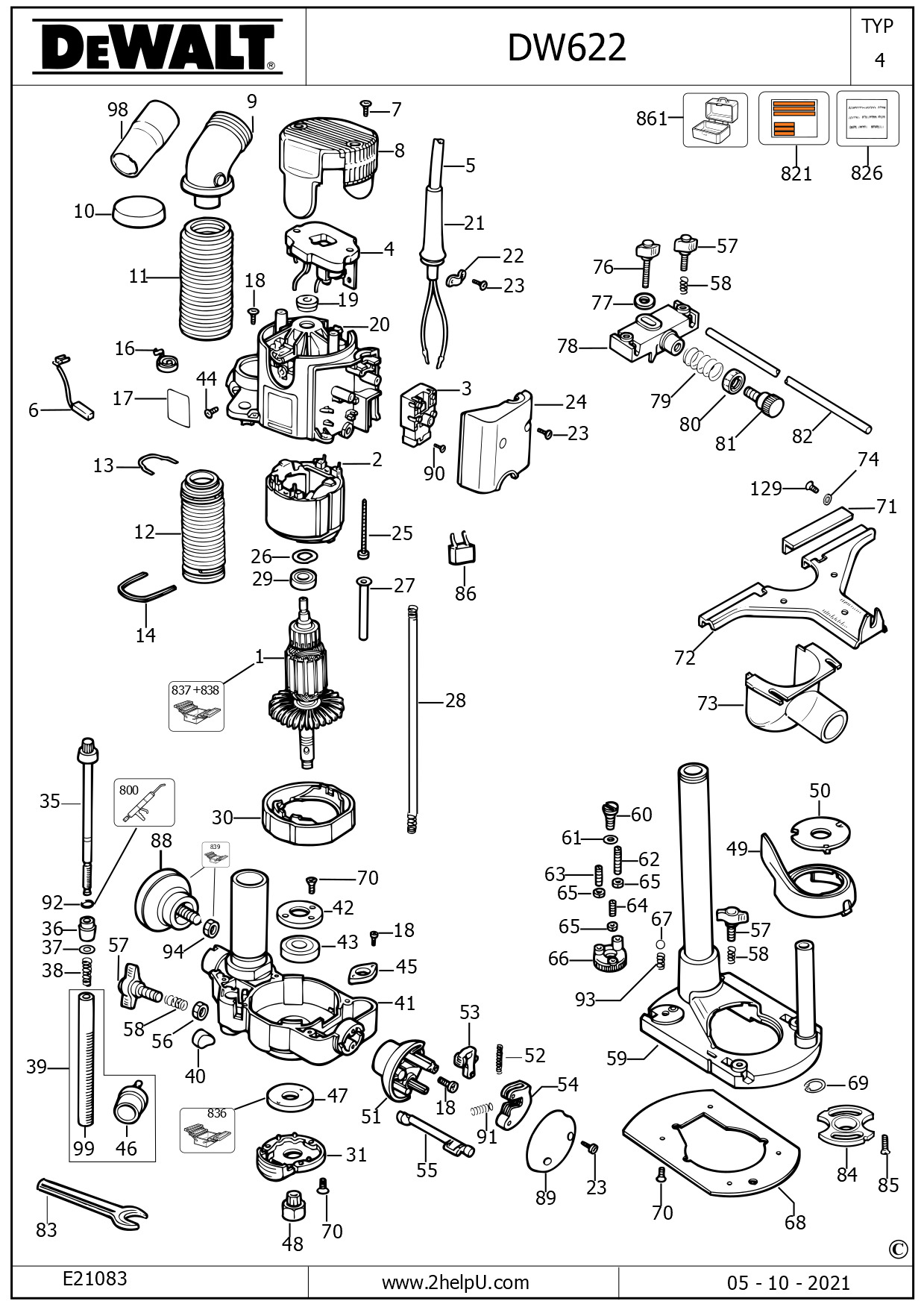 DEWALT ROUTER (Type 4)
