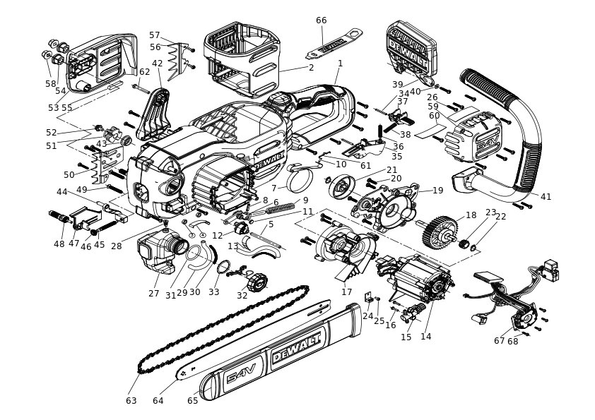 DEWALT MOTOFIERASTRAU (Type 1)