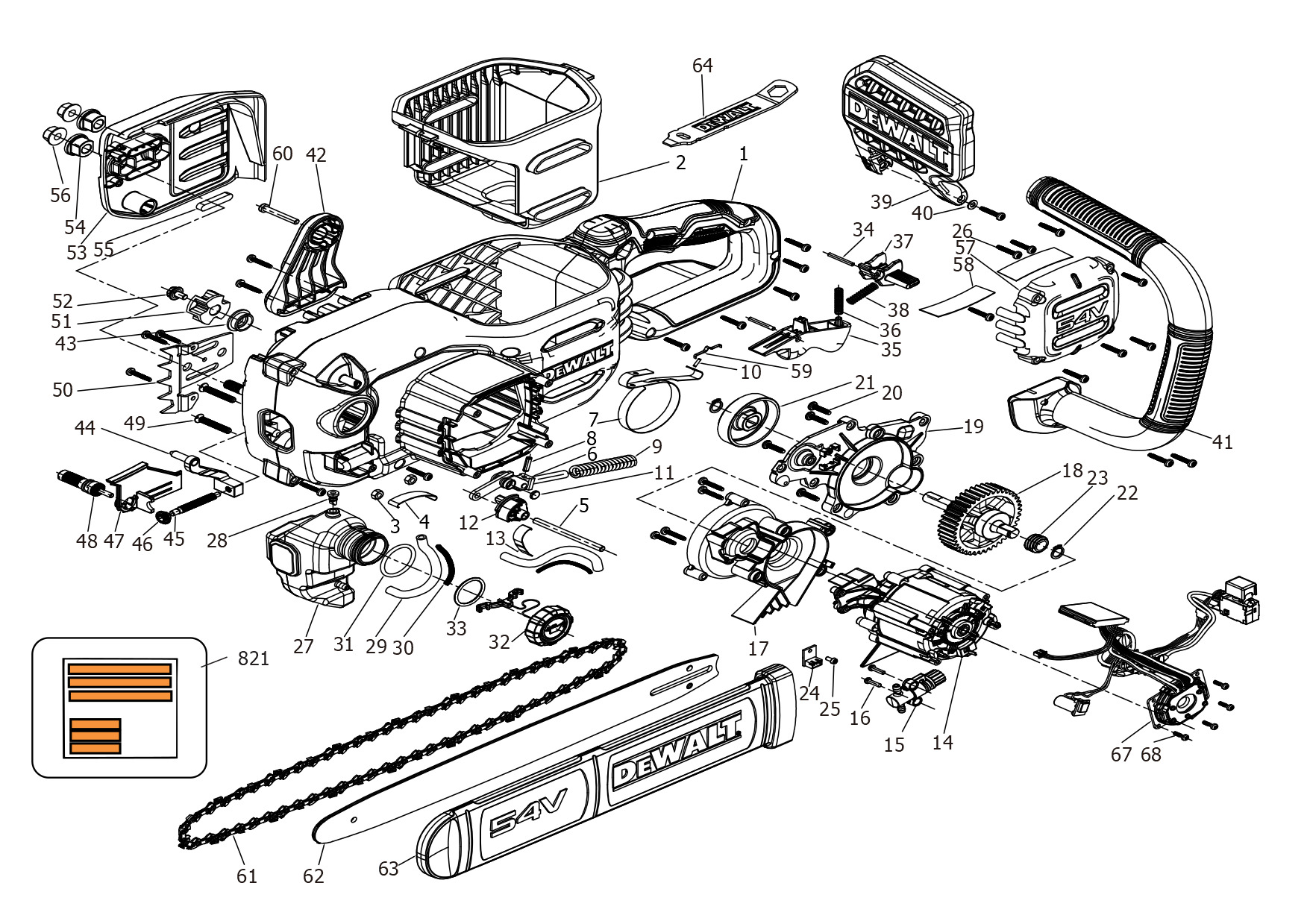 DEWALT CHAINSAW (Type 1)