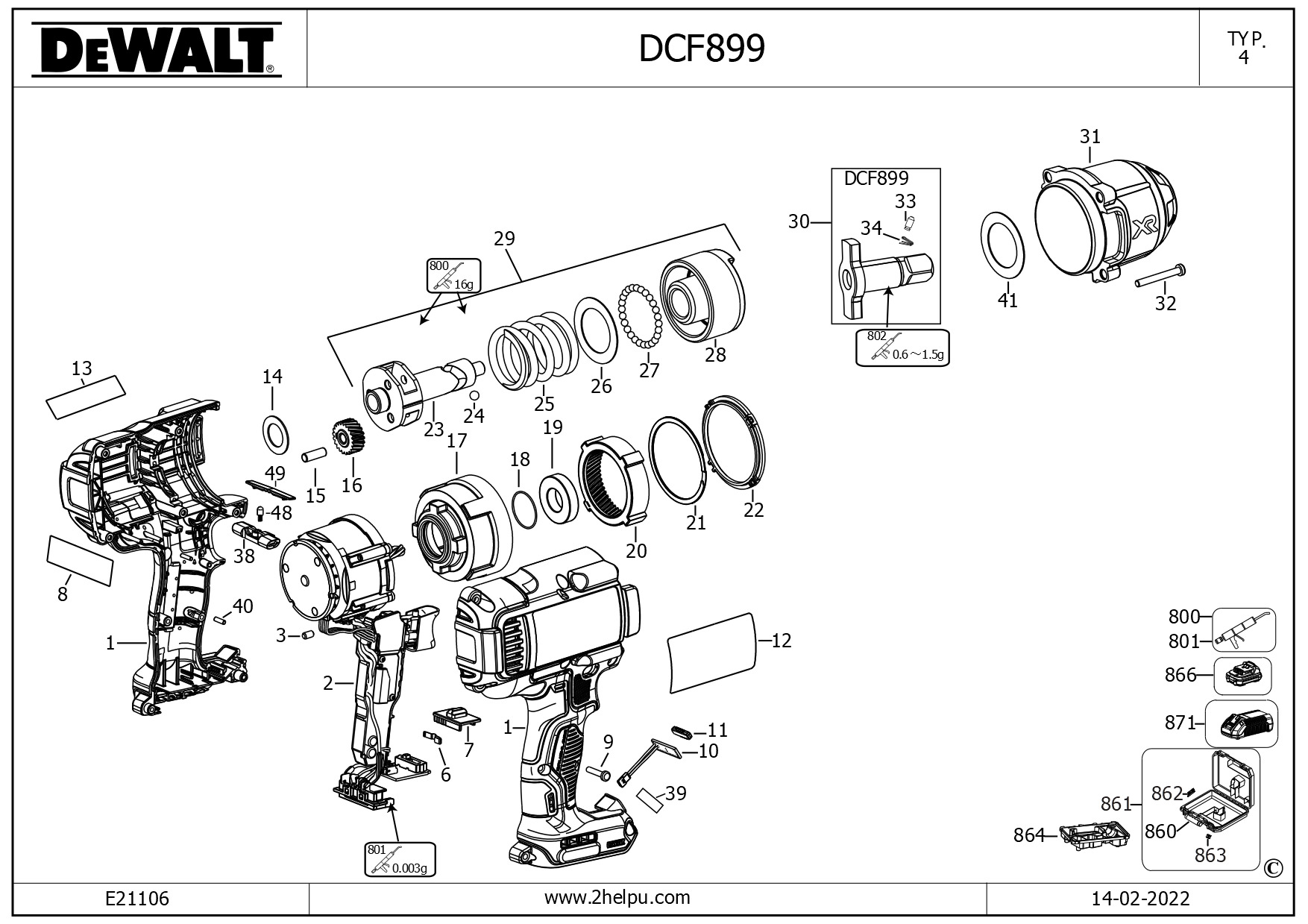DEWALT IMPACT WRENCH (Type 4)