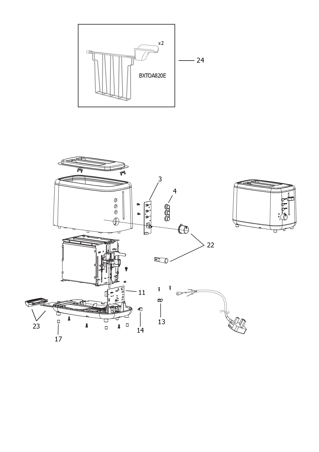 BLACK+DECKER TOASTER (Type 1)