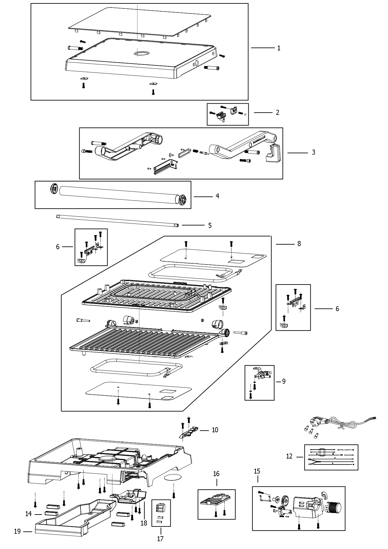 BLACK+DECKER GRILL (Type 1)