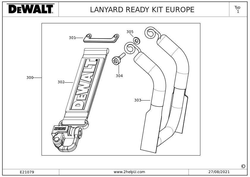 DEWALT GAURIRE/INSURUBARE (Type 2)