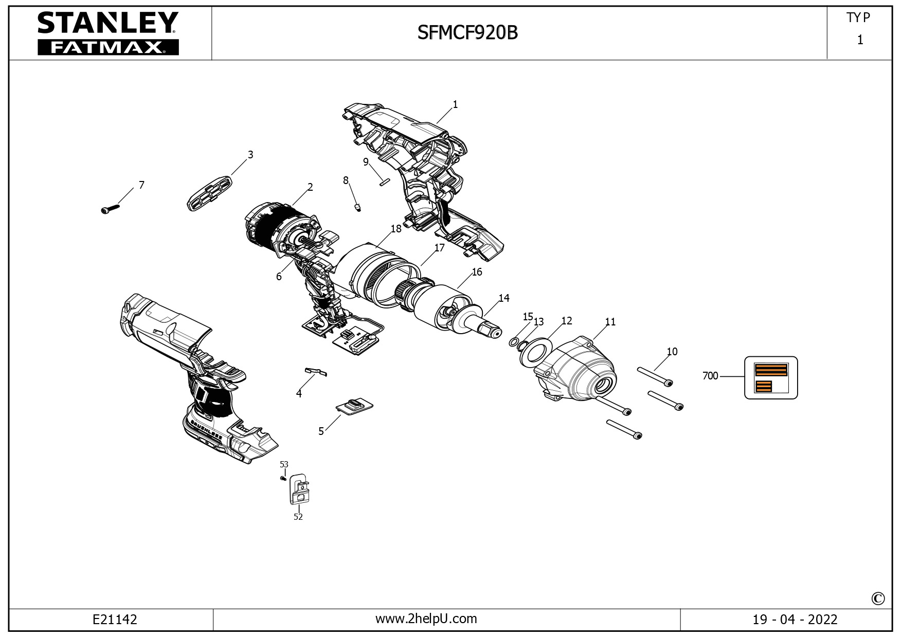 STANLEY IMPACT WRENCH (Type 1)