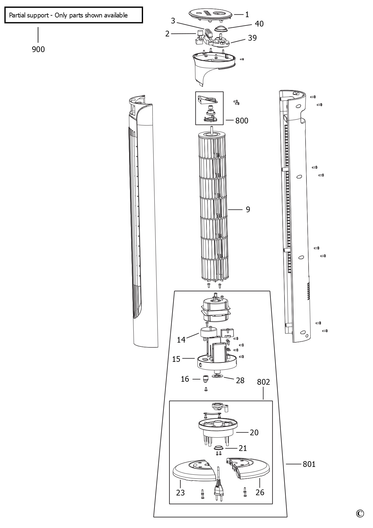 BLACK+DECKER FAN - PEDESTAL (Type 1)