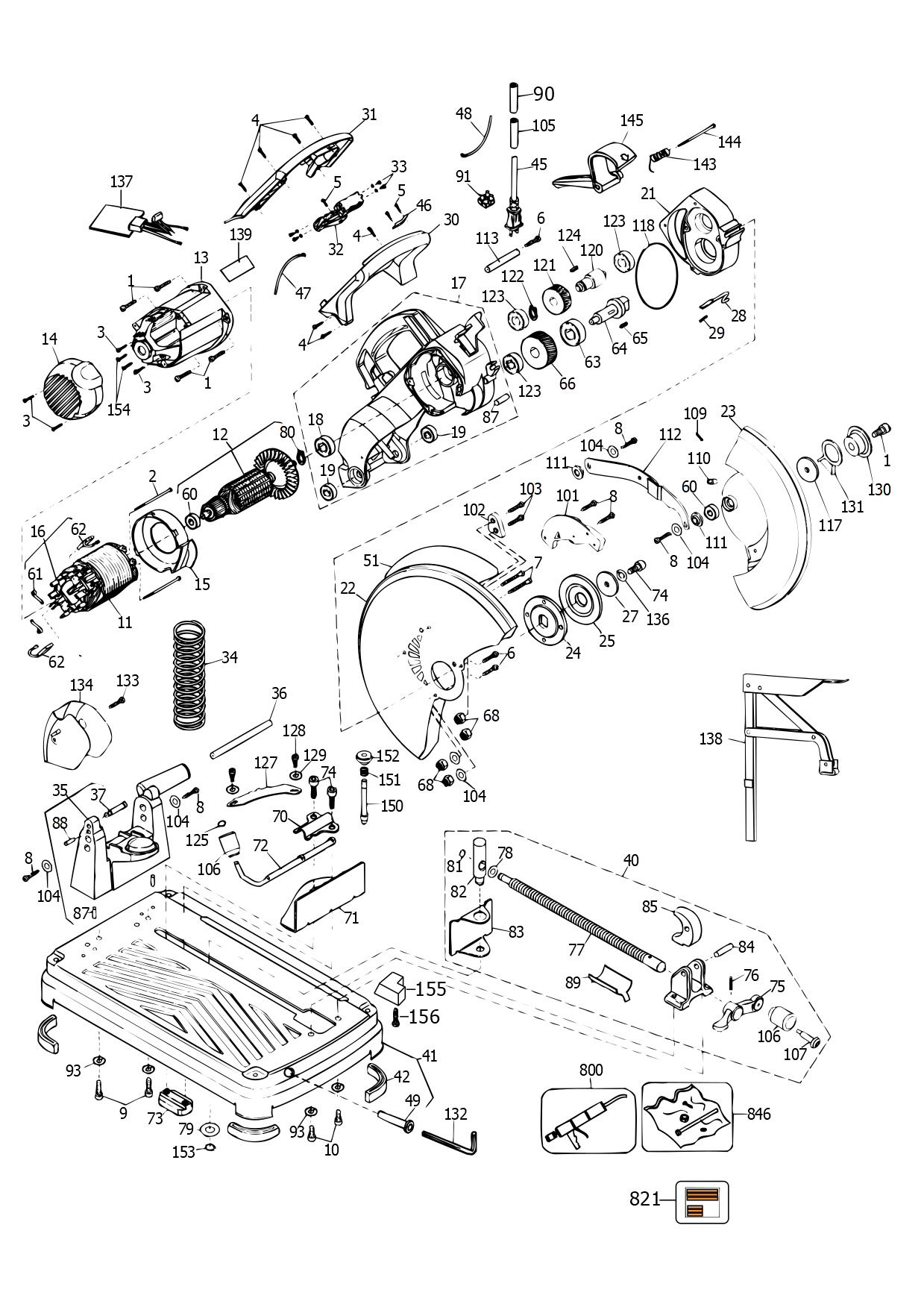 DEWALT CHOP SAW - METAL CUTTING (Type 15)