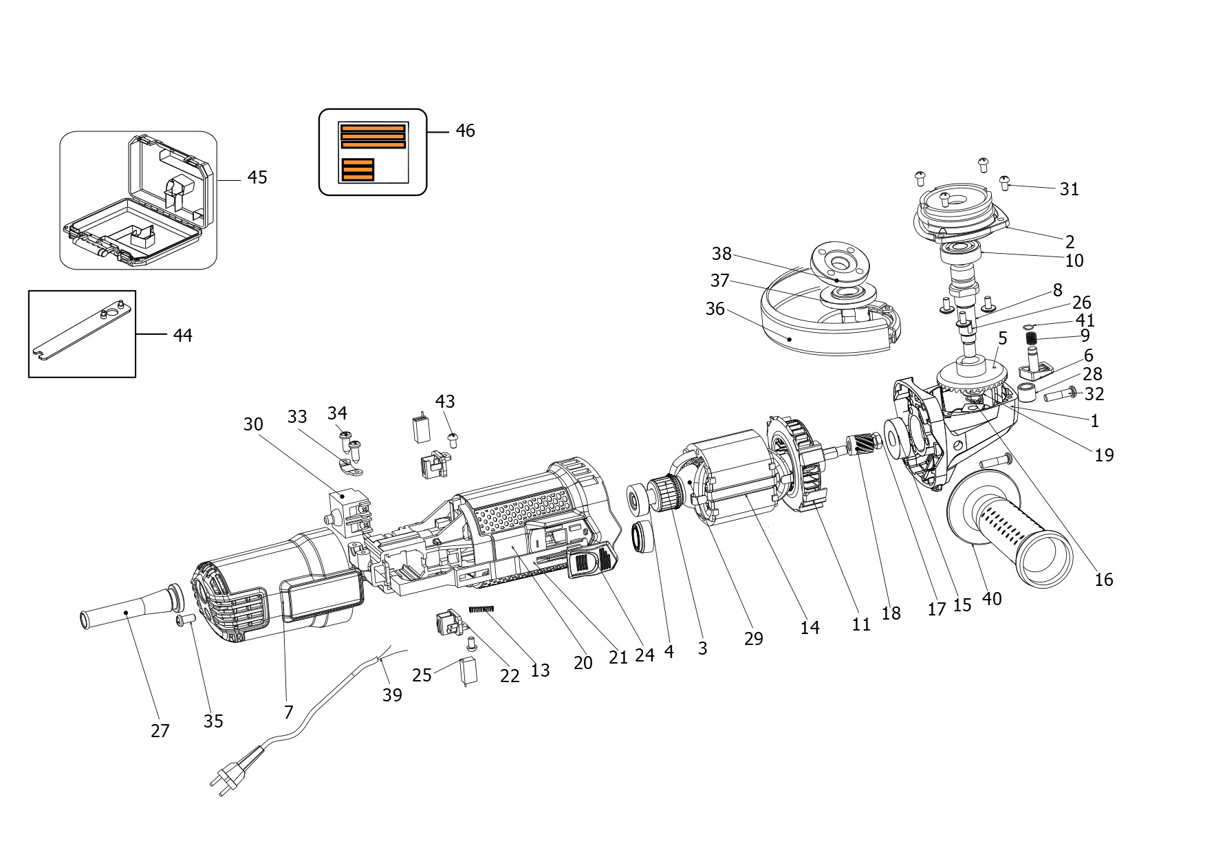 BLACK+DECKER ANGLE GRINDER (Type 2)