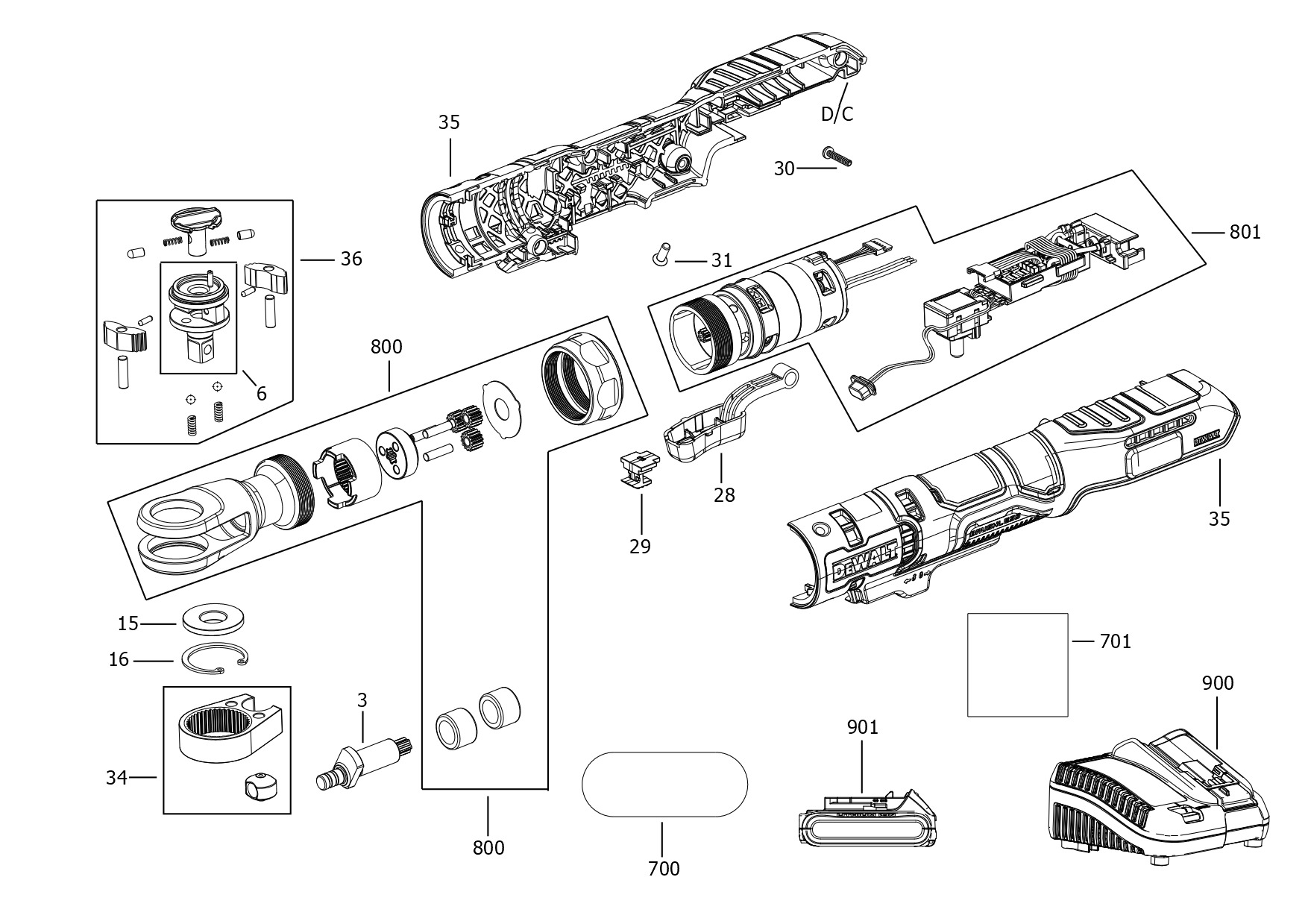 DEWALT RATCHET (Type 1)