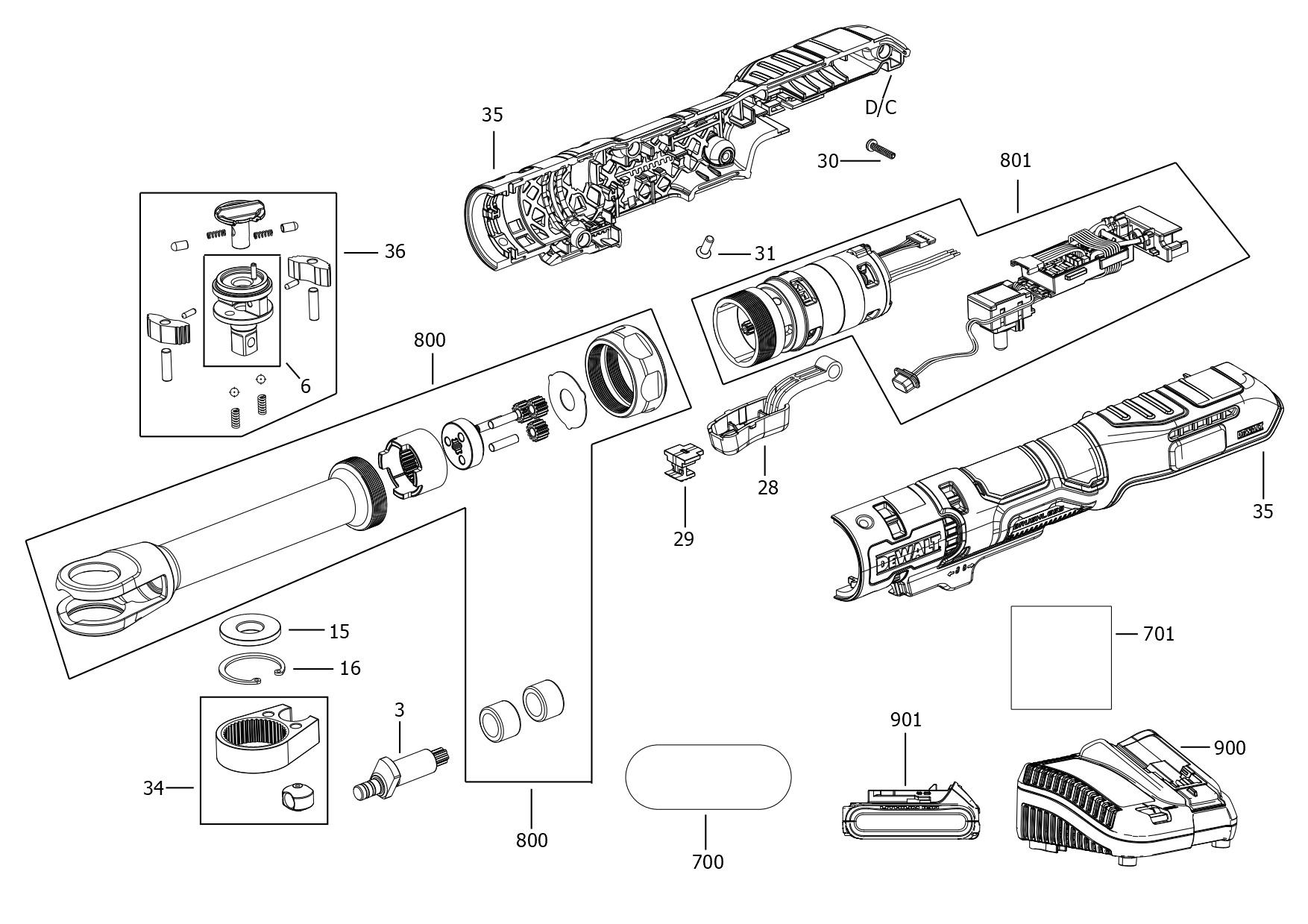 DEWALT RATCHET (Type 1)