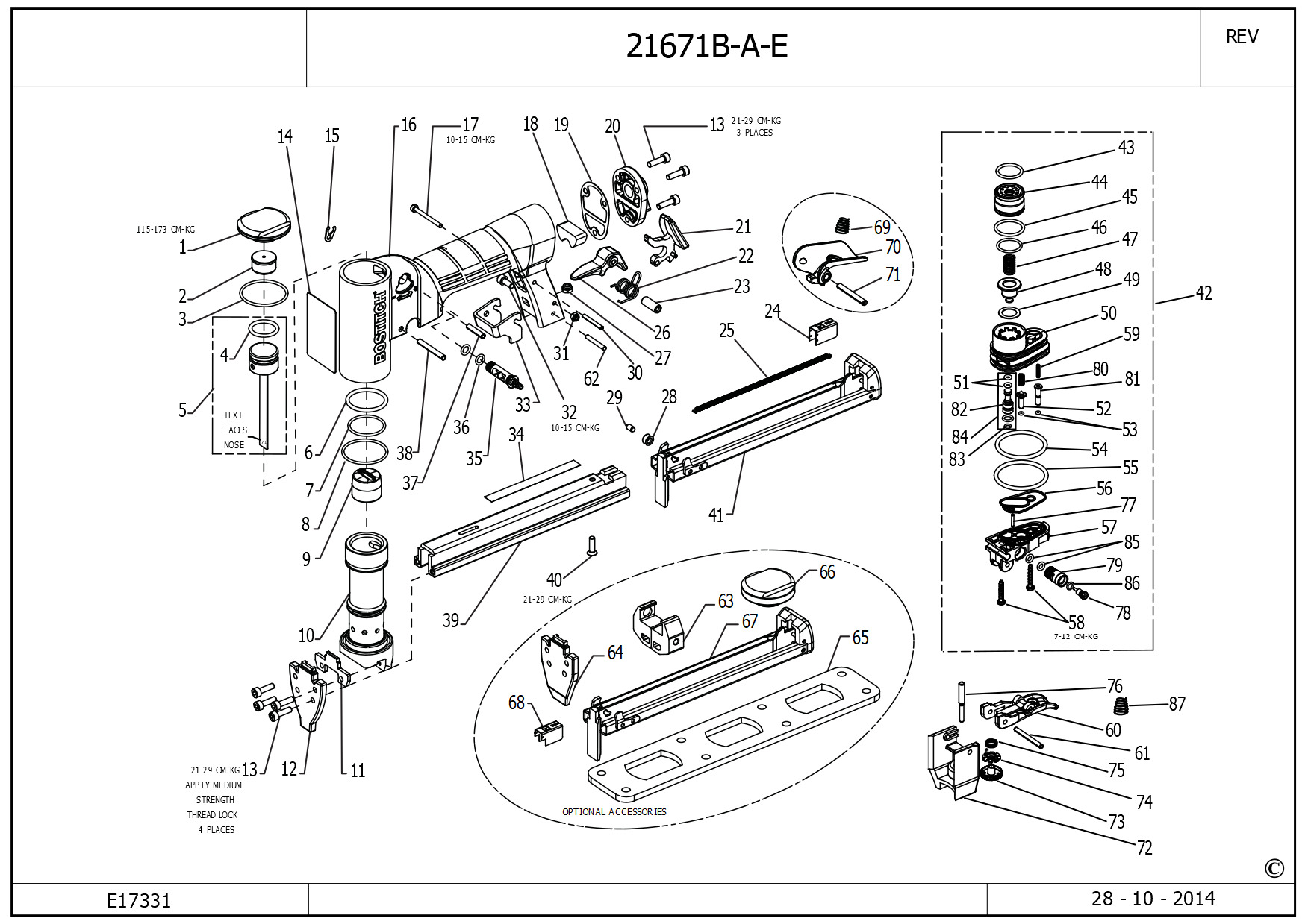 BOSTITCH PNEUMATIC STAPLER (Type Rev 1)