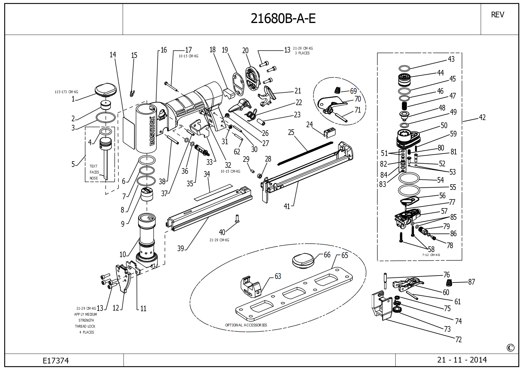 BOSTITCH PNEUMATIC STAPLER (Type 2)