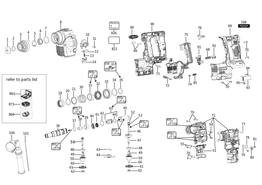 DEWALT CIOCAN ROTOPERCUTOR (Type 20)