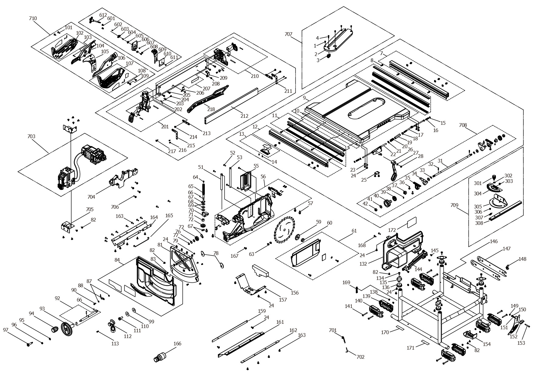 DEWALT TABLE SAW (Type 10)