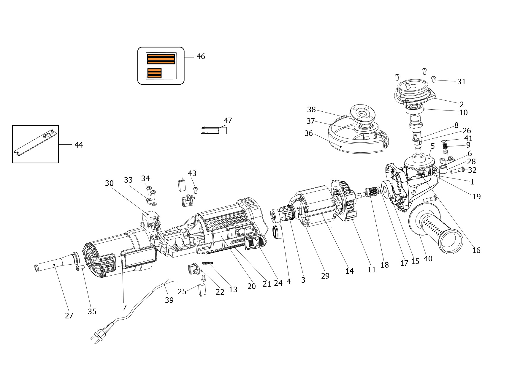 BLACK+DECKER ANGLE GRINDER (Type 2)