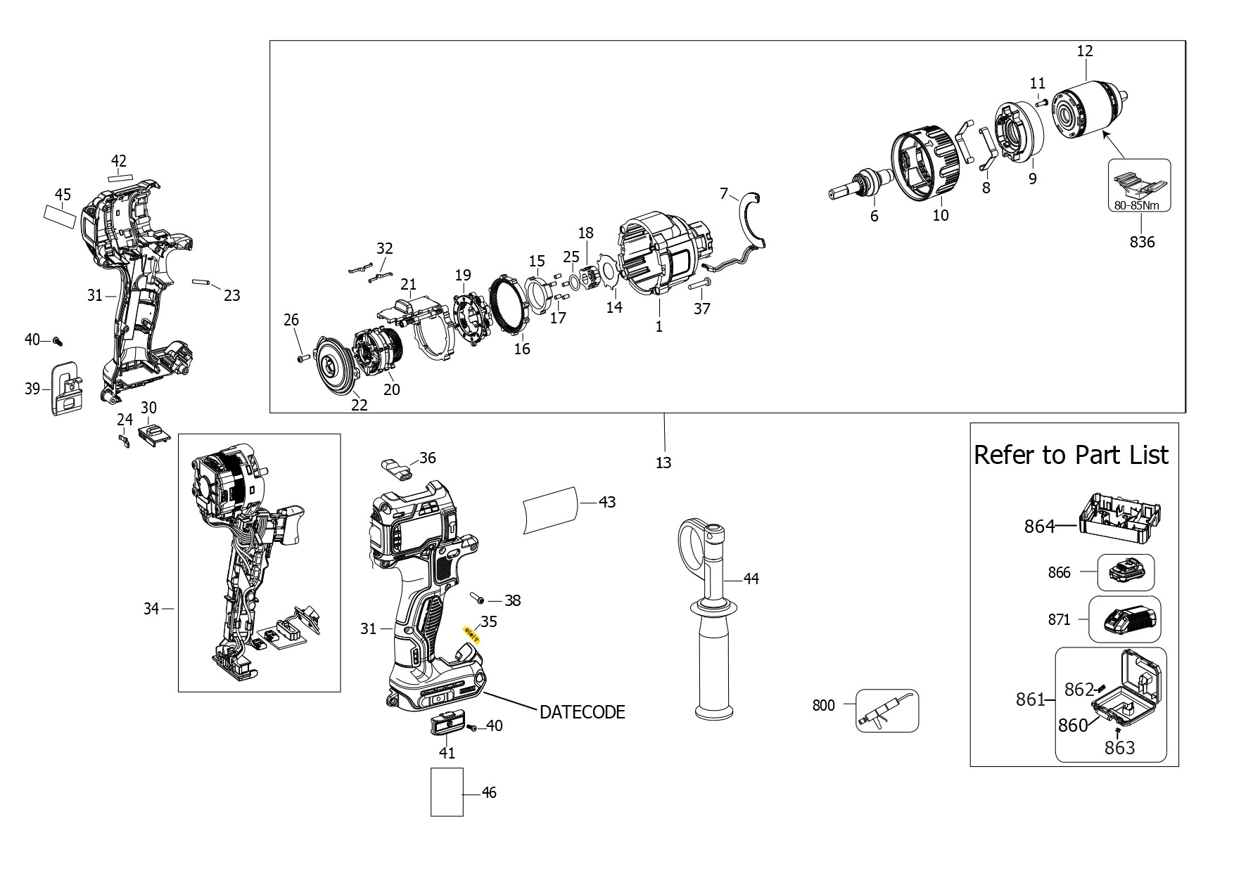 DEWALT CORDLESS DRILL (Type 2)