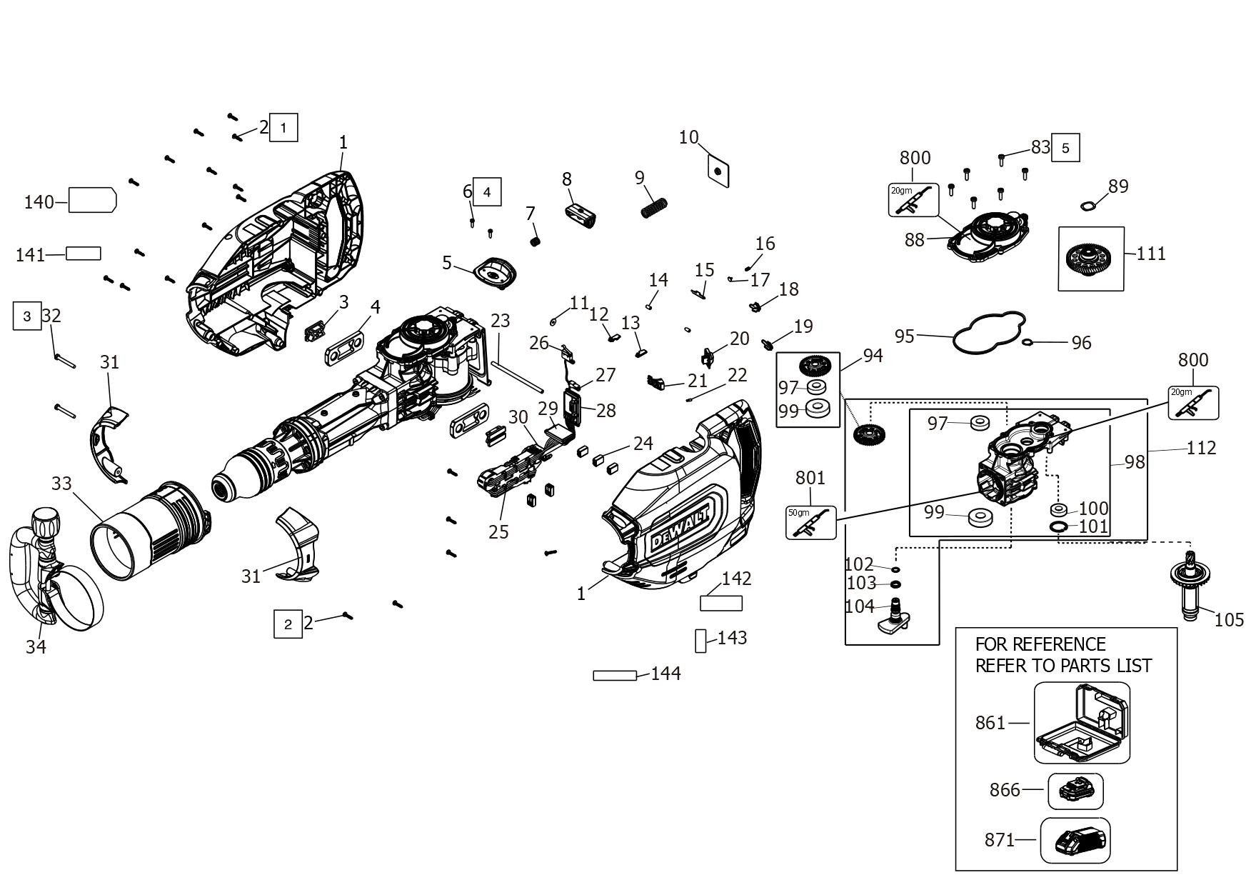 DEWALT DEMOLITION HAMMER (Type 1)