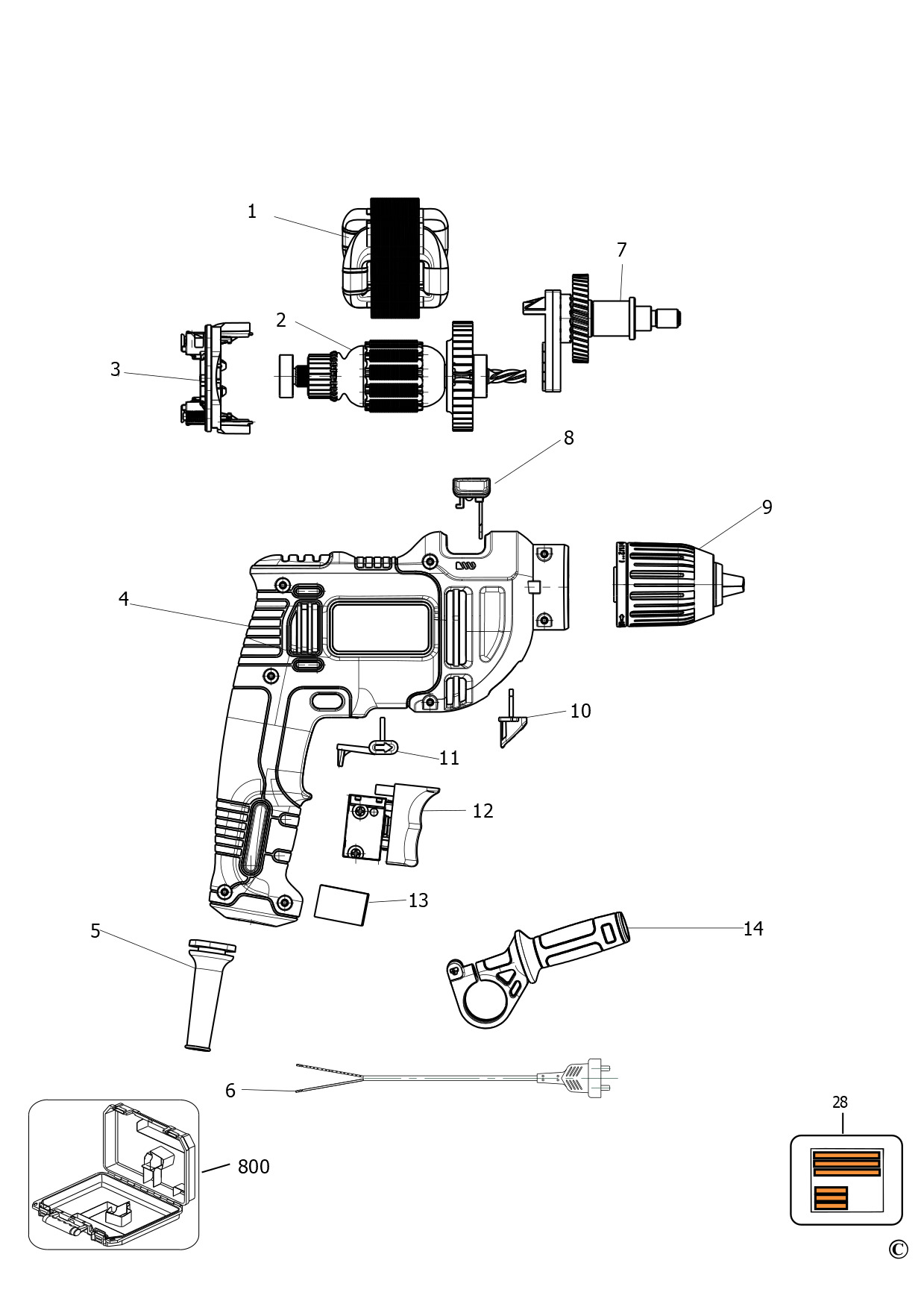 BLACK+DECKER HAMMER DRILL (Type 2)