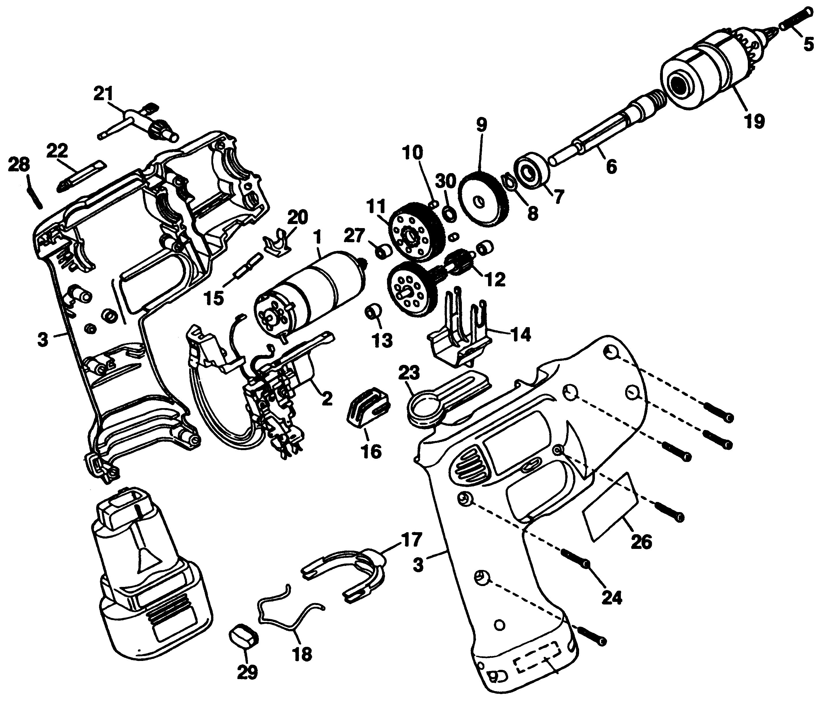 BLACK+DECKER CDLS. DRILL (GERMANY) Type 1