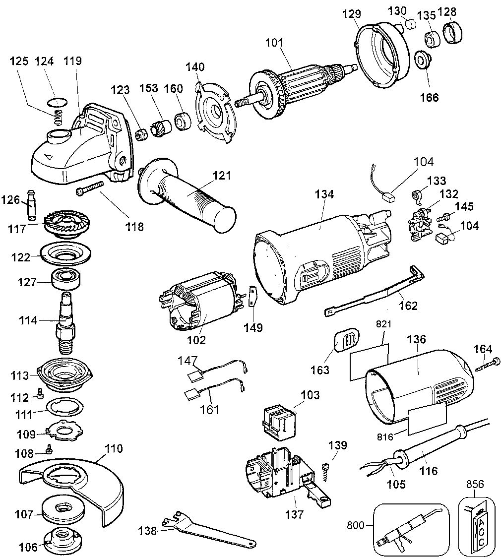 DEWALT ANGLE GRINDER Type 1