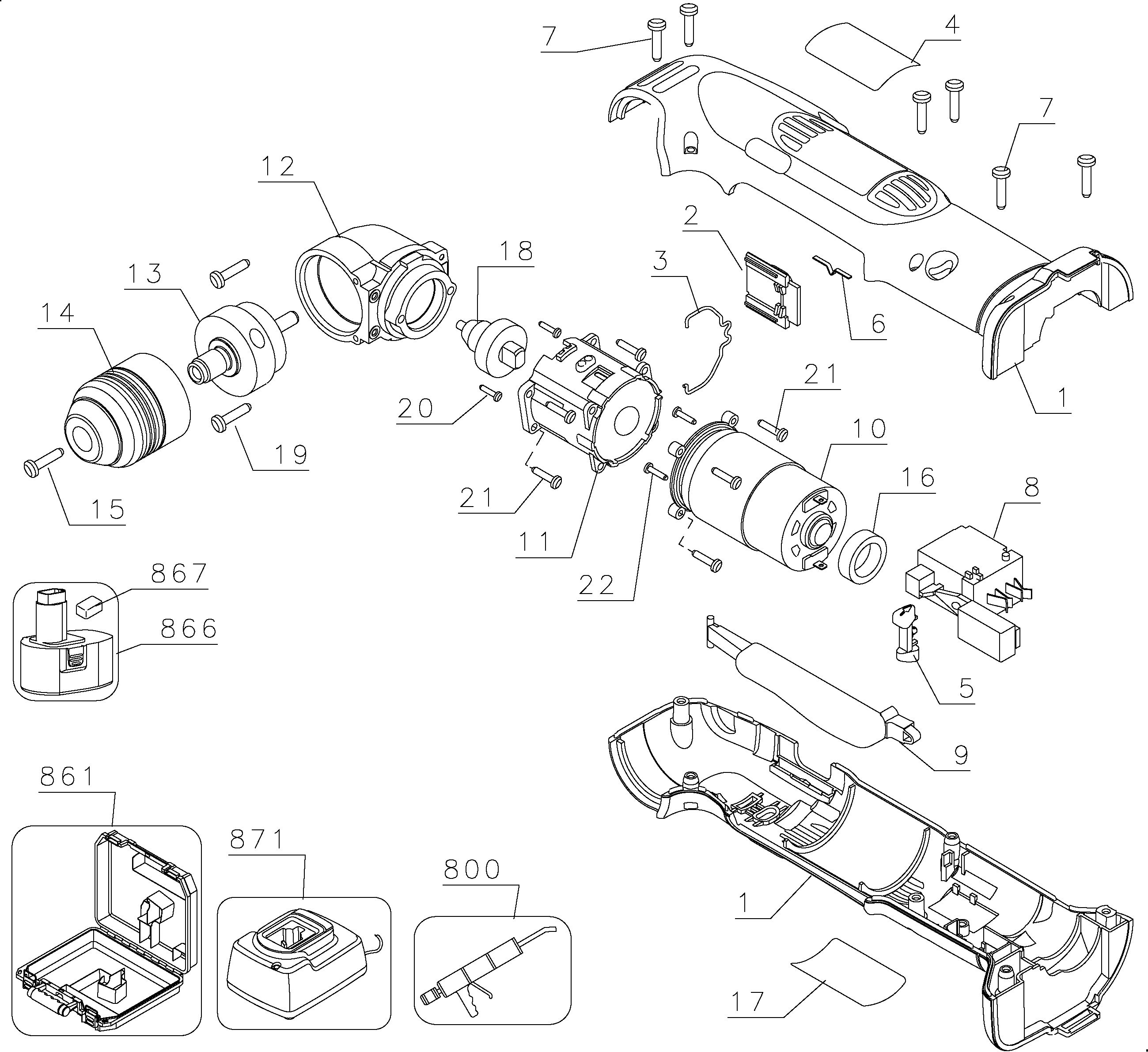 DEWALT RIGHT ANGLE DRILL Type 1