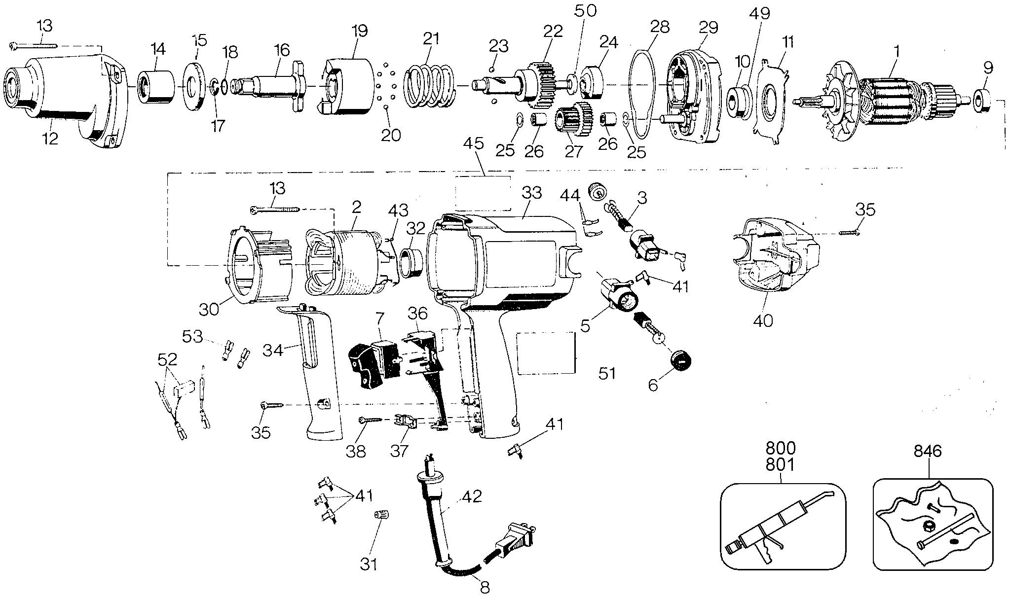 BLACK+DECKER IMPACT WRENCH (U.K.) Type 1