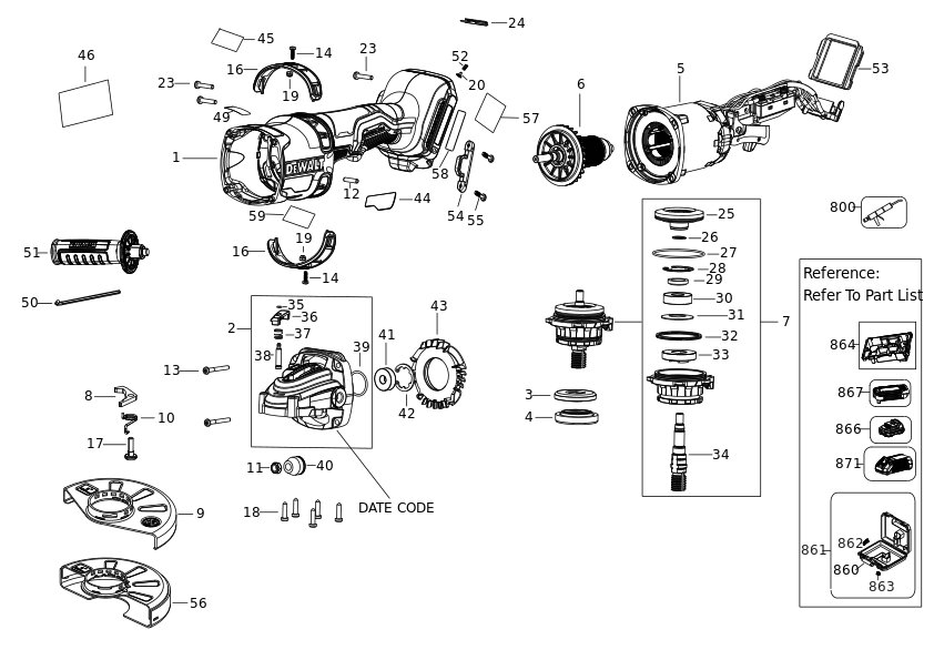 DEWALT POLIZOR UNGHIULAR (Type 2)
