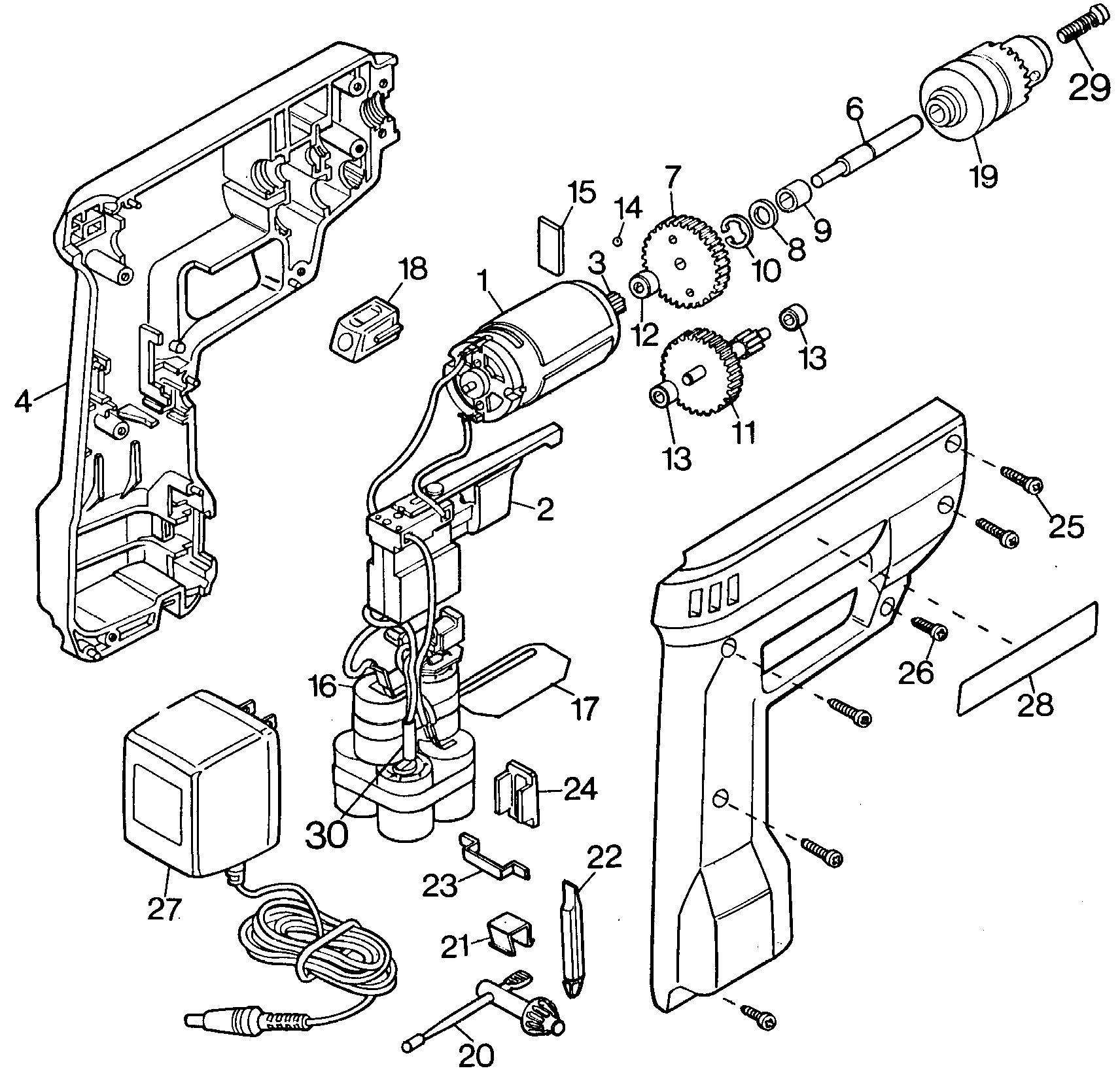 BLACK+DECKER CDLS.DRILL -AUST/SWITZ Type 1