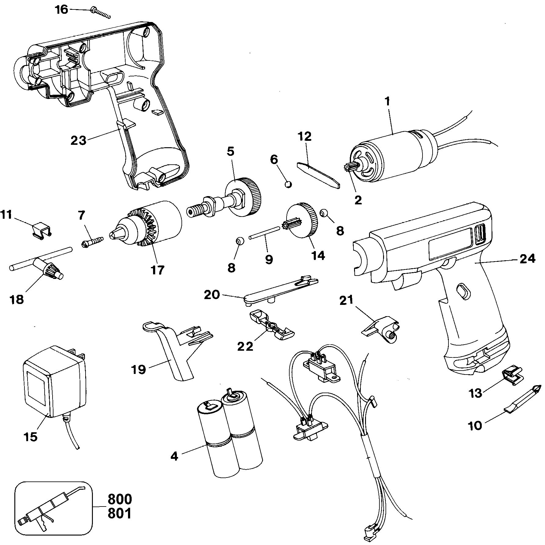 BLACK+DECKER 4.8V 2SP.DRIL.DRV.(ITALY) Type 2