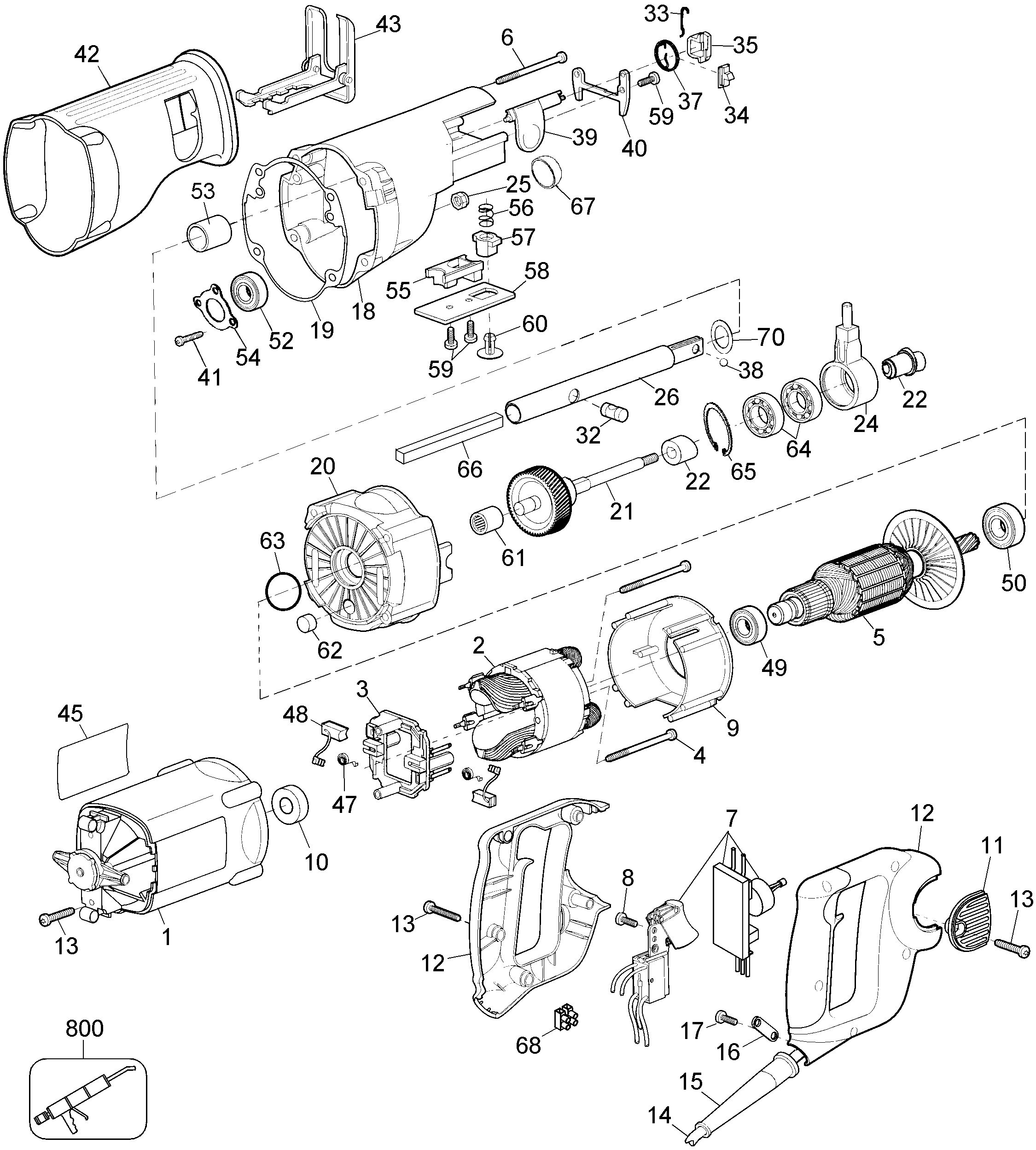 DEWALT RECIPROCATING SAW Type 1