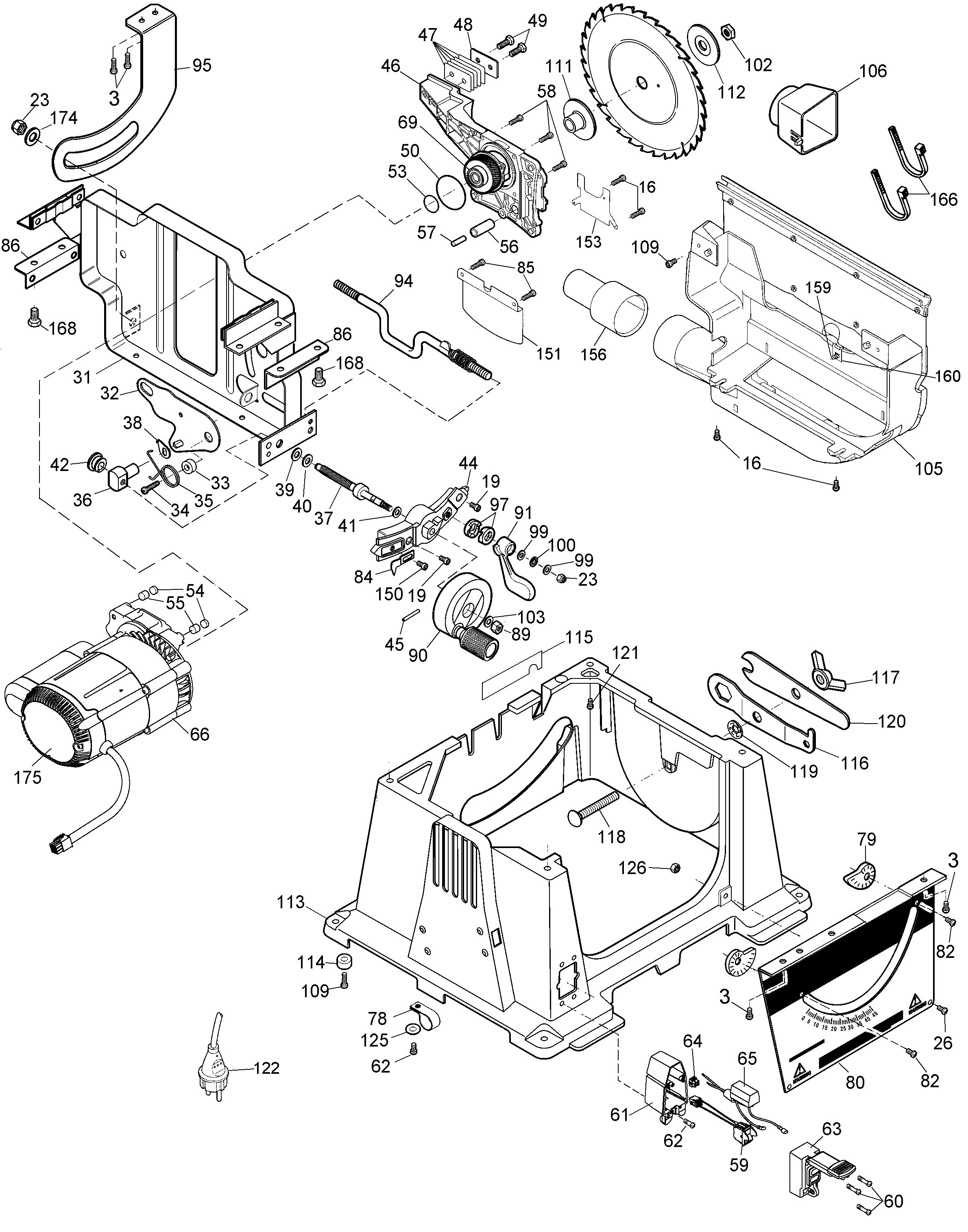 DEWALT TABLE SAW Type 1