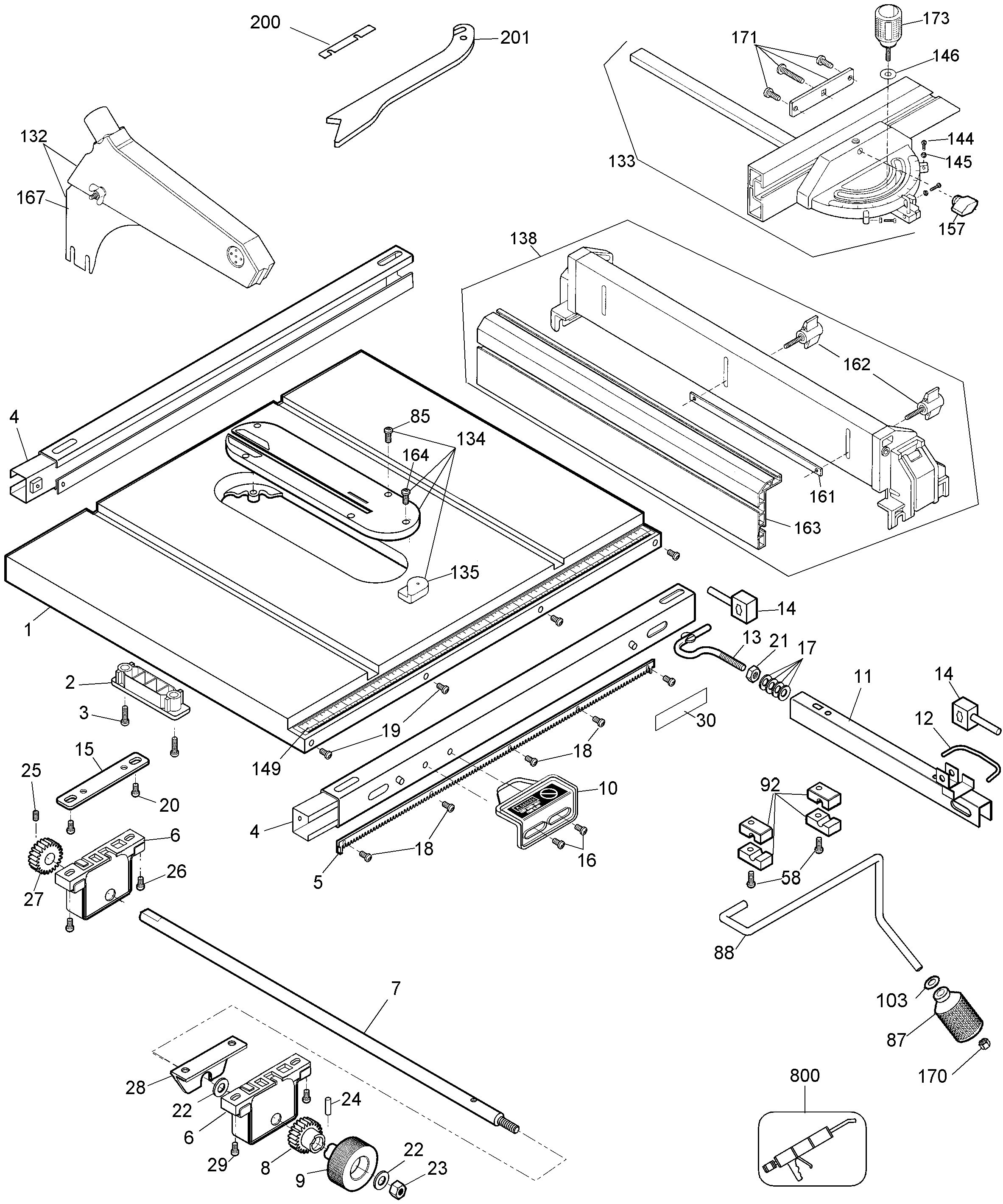 DEWALT TABLE SAW Type 2