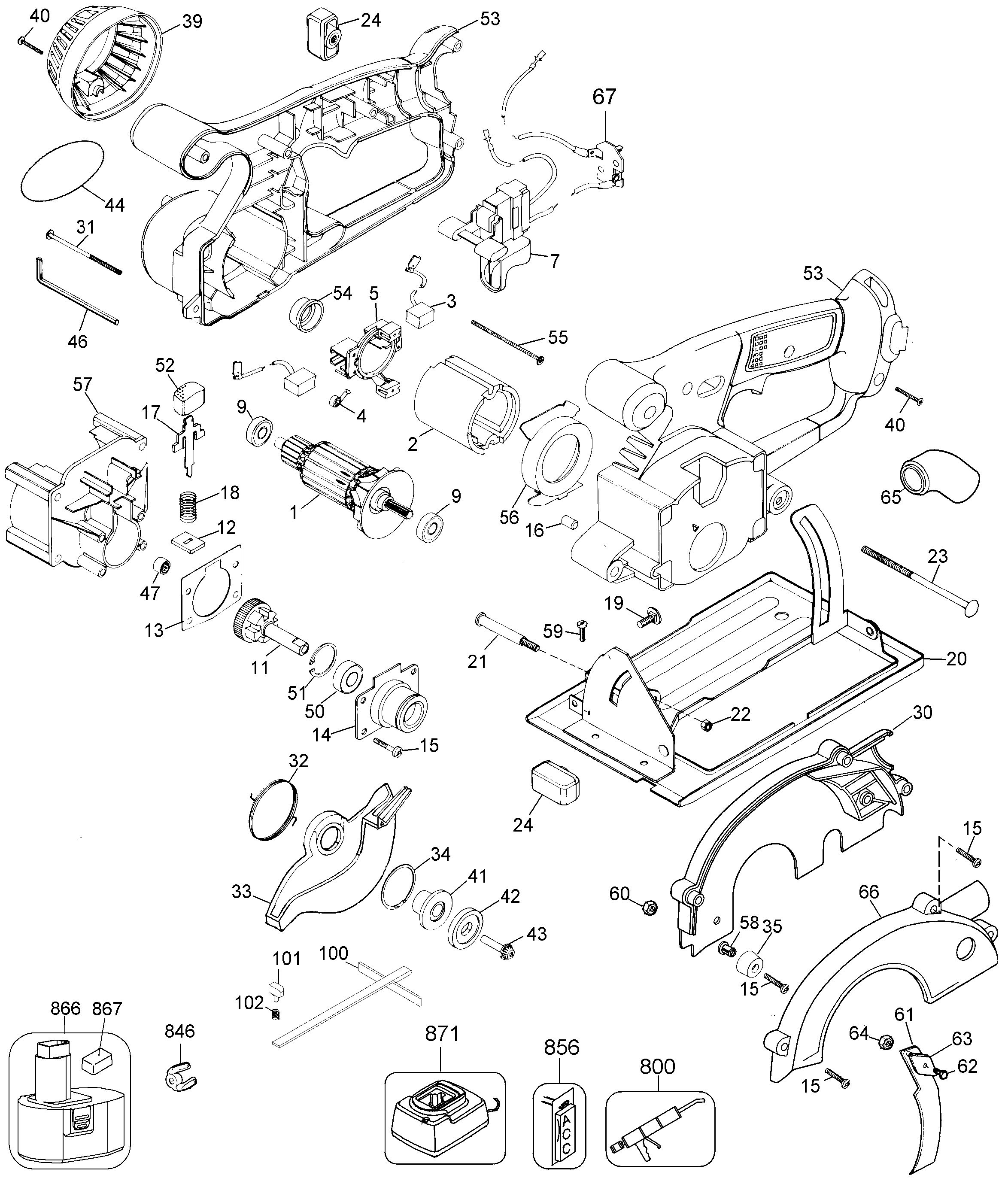DEWALT TRIM SAW Type 2