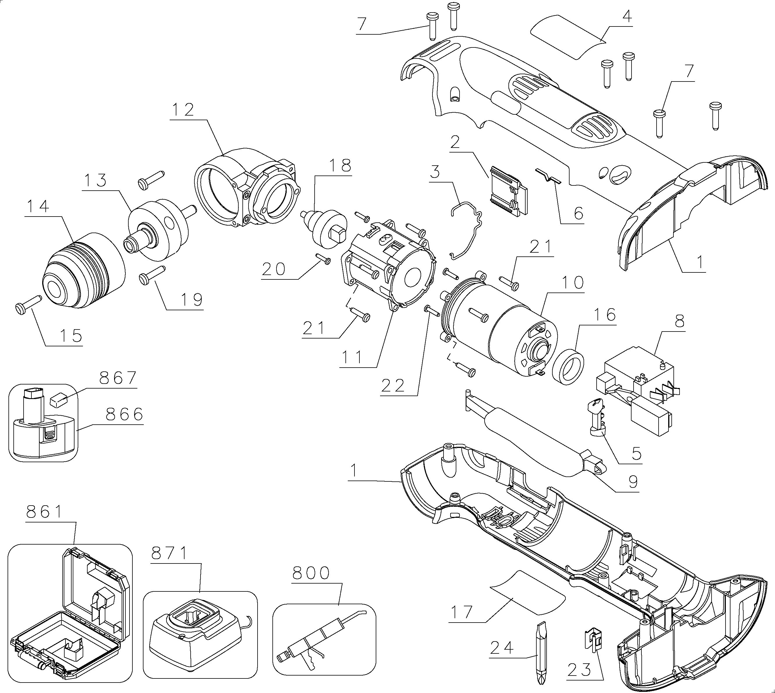 DEWALT RIGHT ANGLE DRILL Type 1
