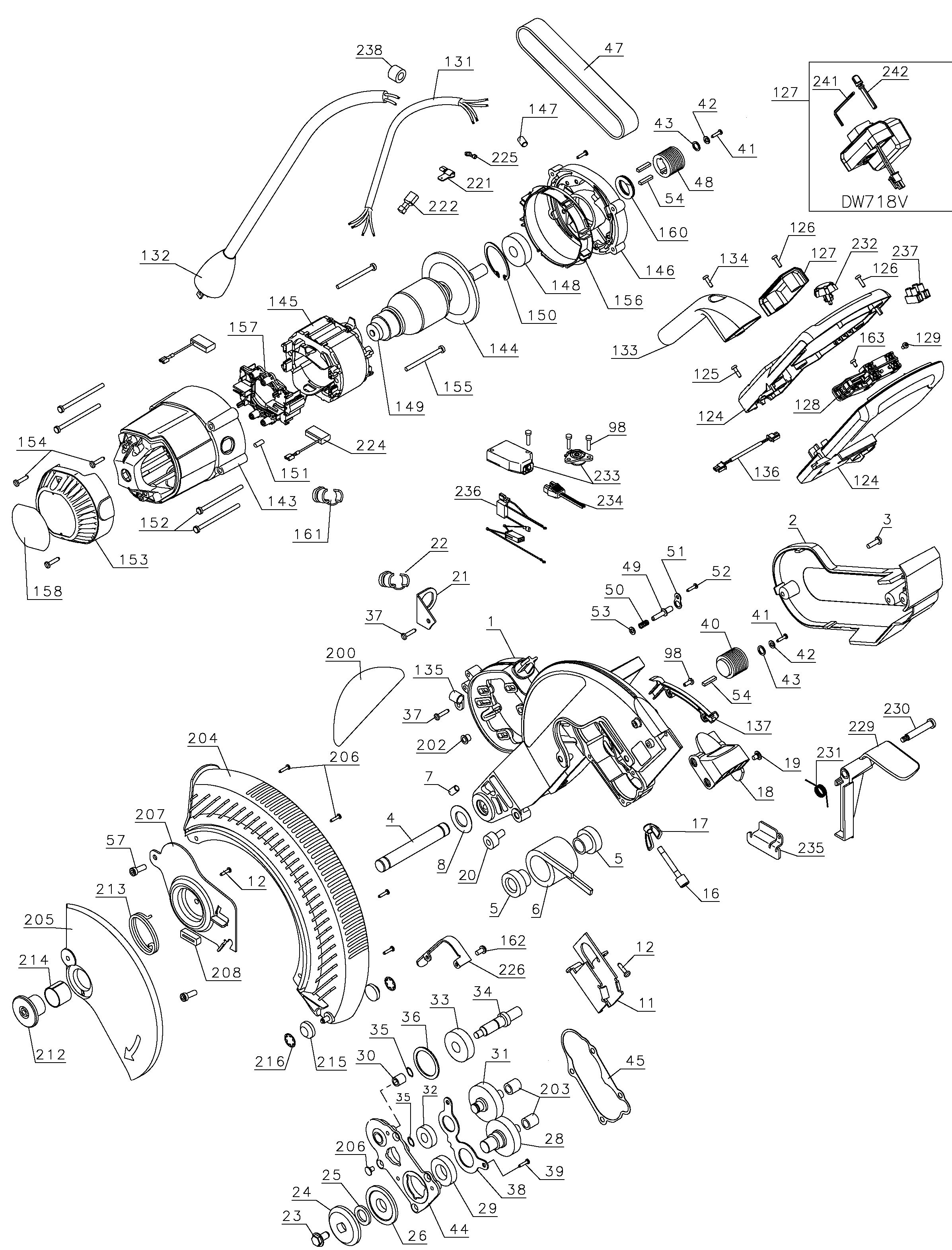 DEWALT MITRE SAW Type 1