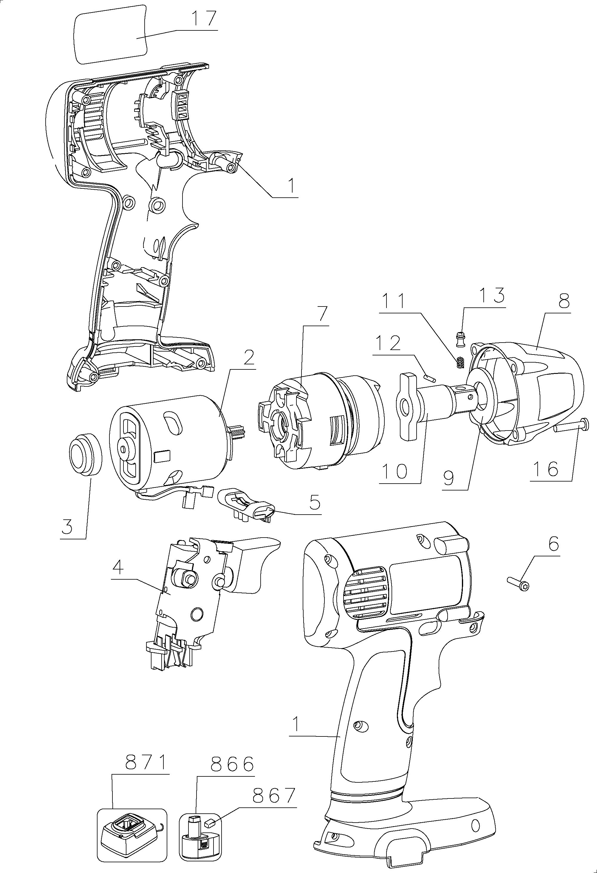 DEWALT CORDLESS IMPACT WRENCH Type 1