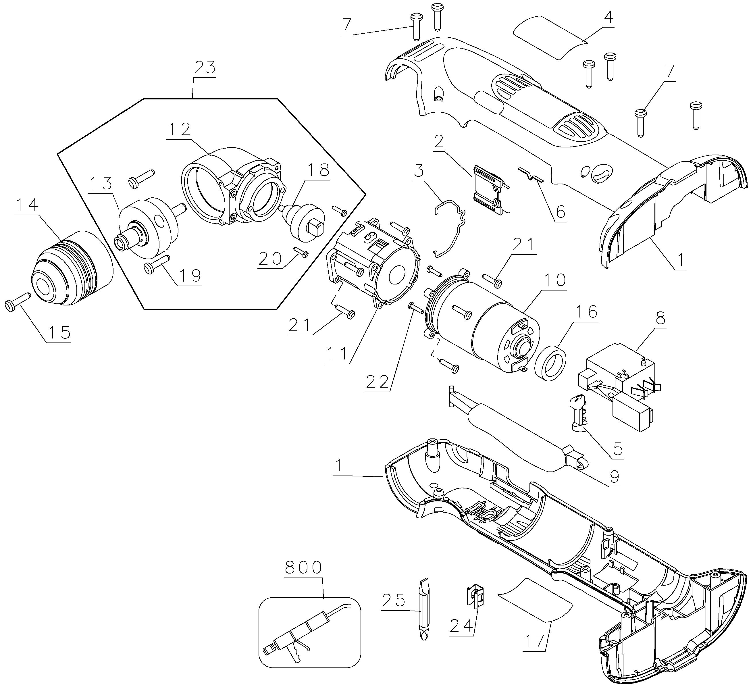 DEWALT RIGHT ANGLE DRILL Type 2