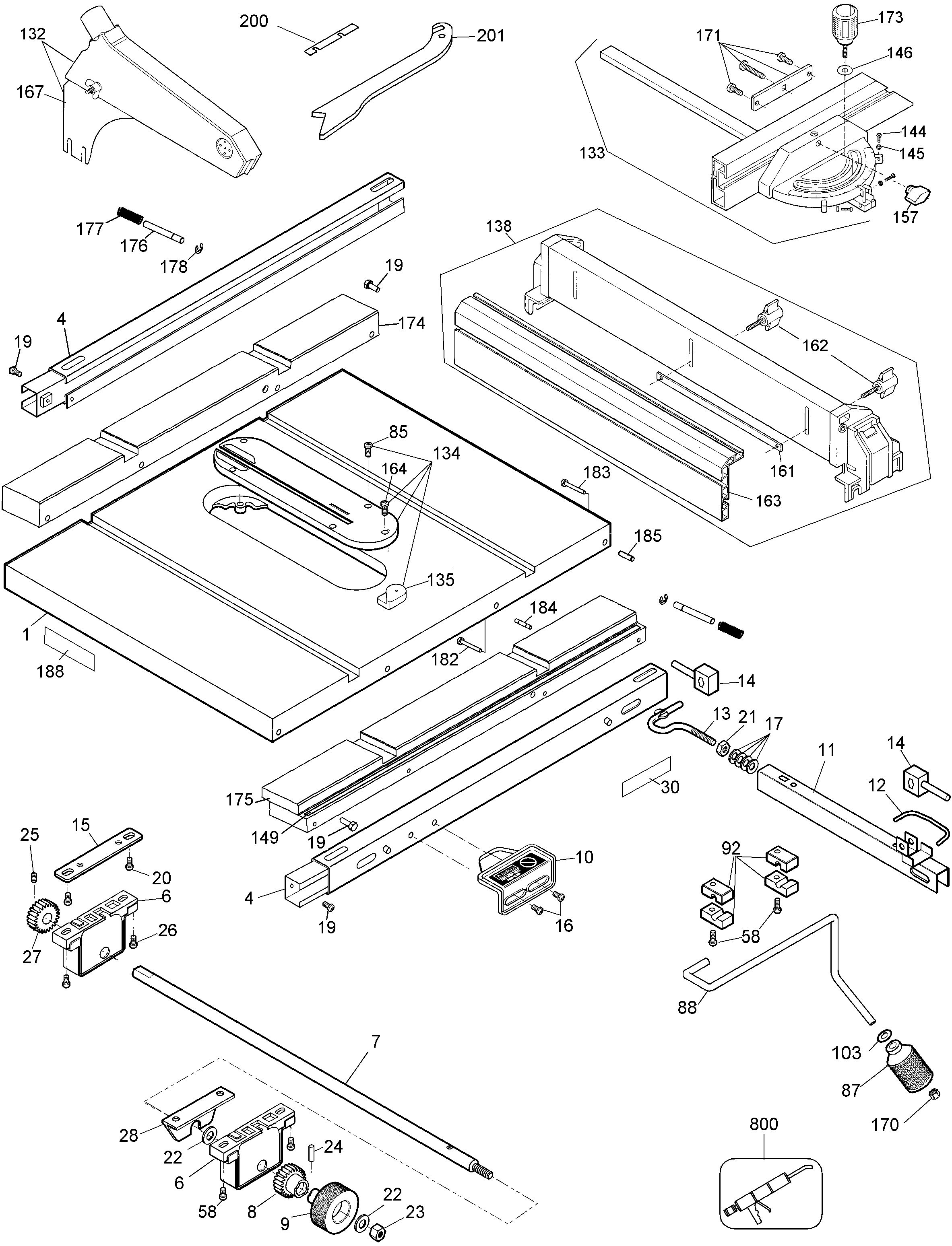DEWALT TABLE SAW Type 2