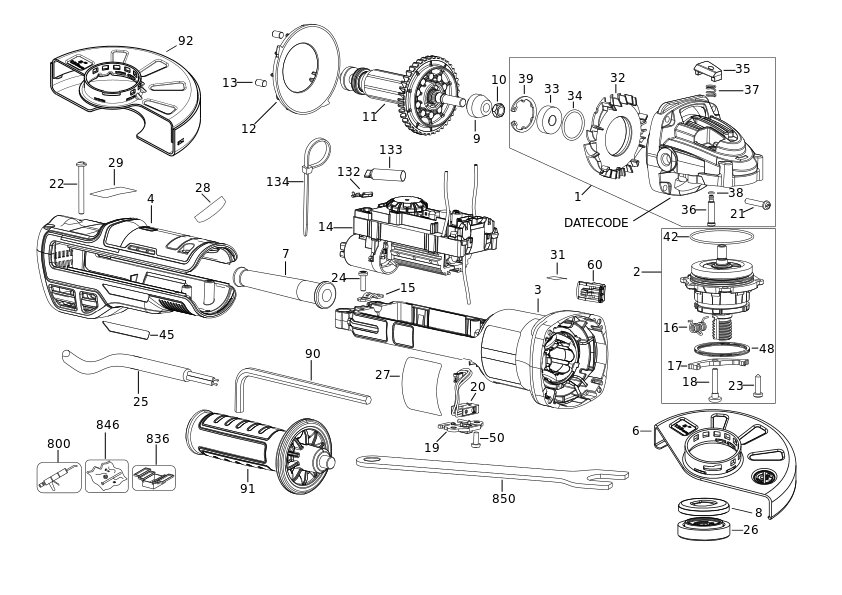 DEWALT POLIZOR UNGHIULAR MIC (Type 2)
