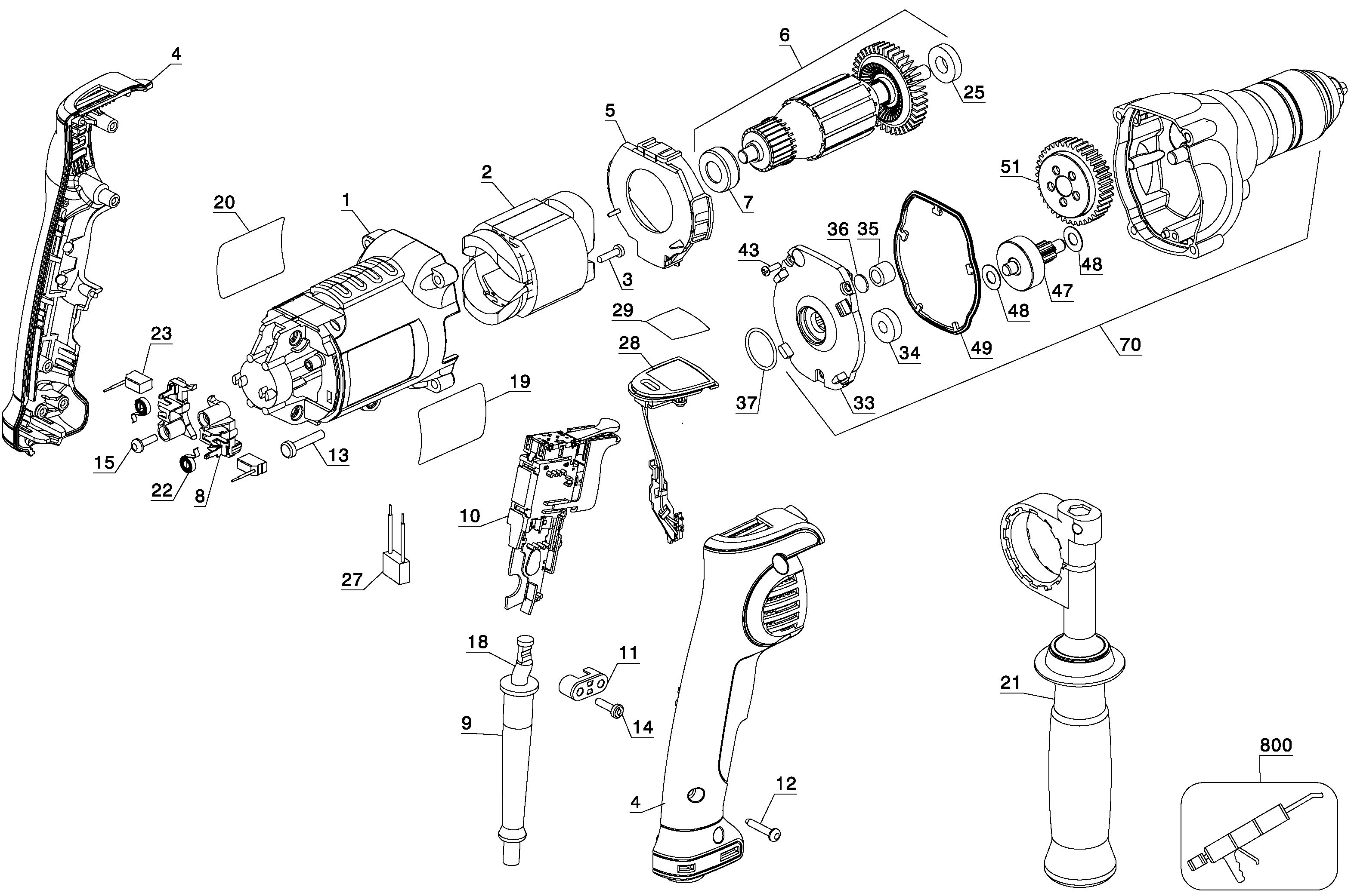 DEWALT ROTARY DRILL Type 1