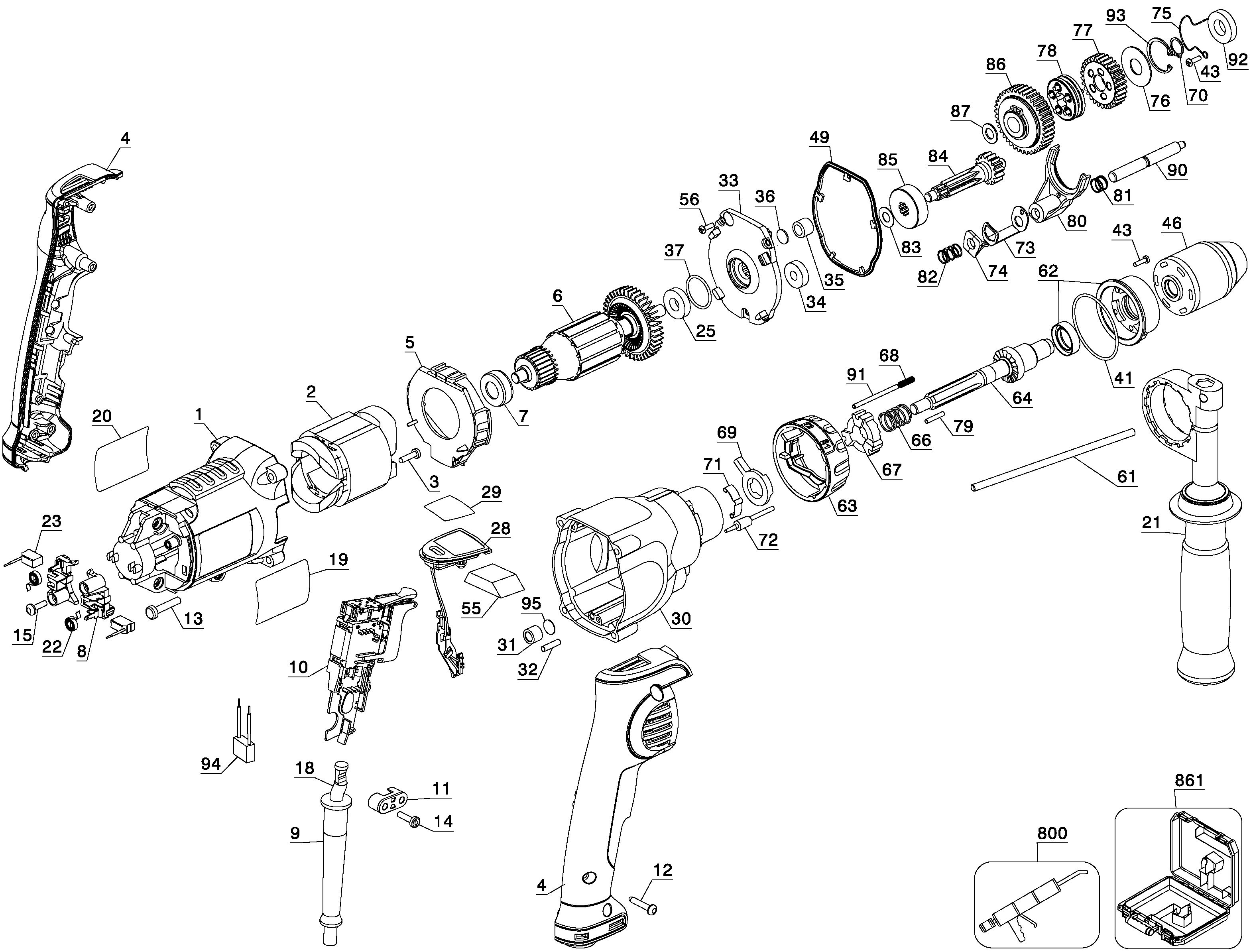 DEWALT 1100W DRILL (Type 2)