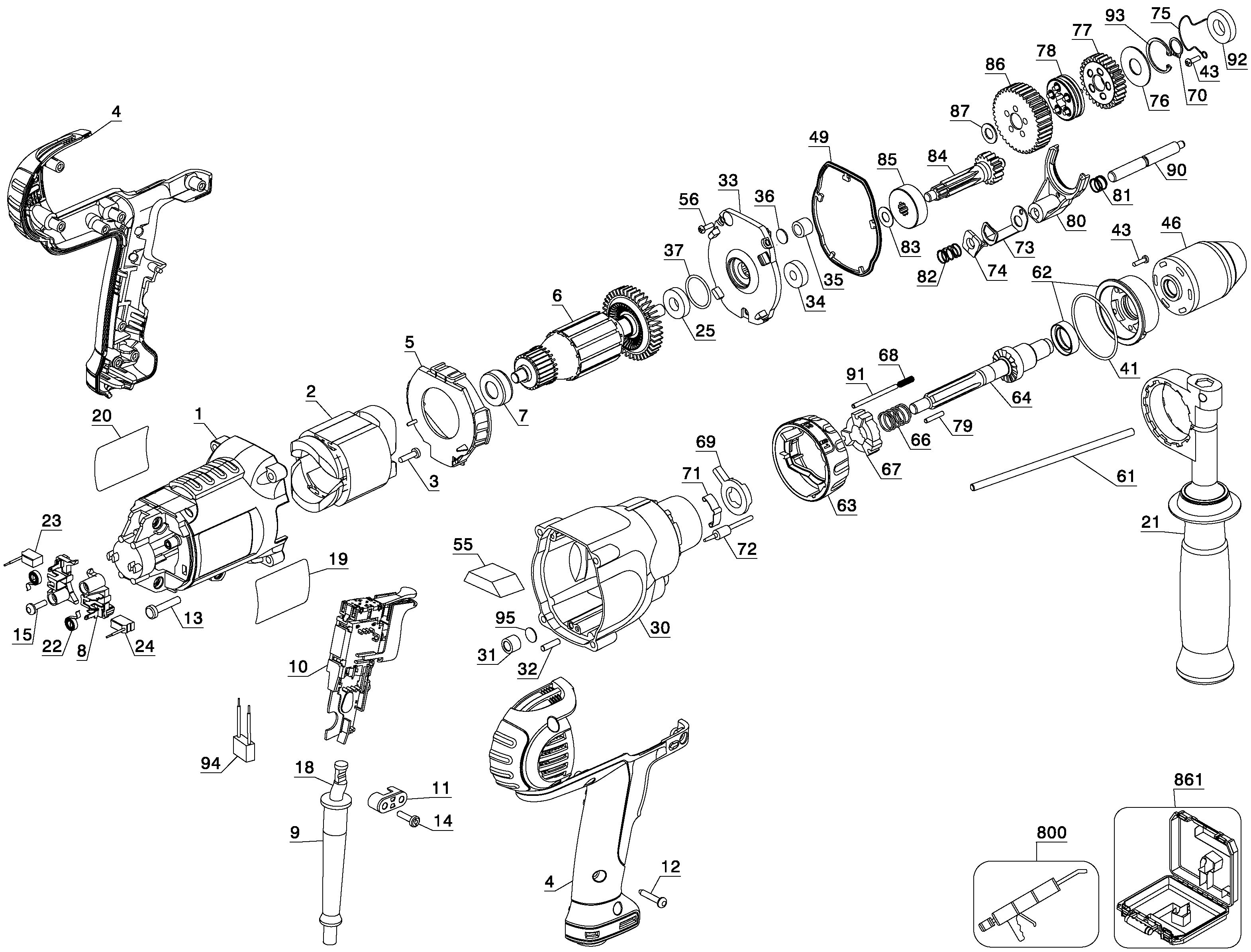 DEWALT 900W DRILL Type 1