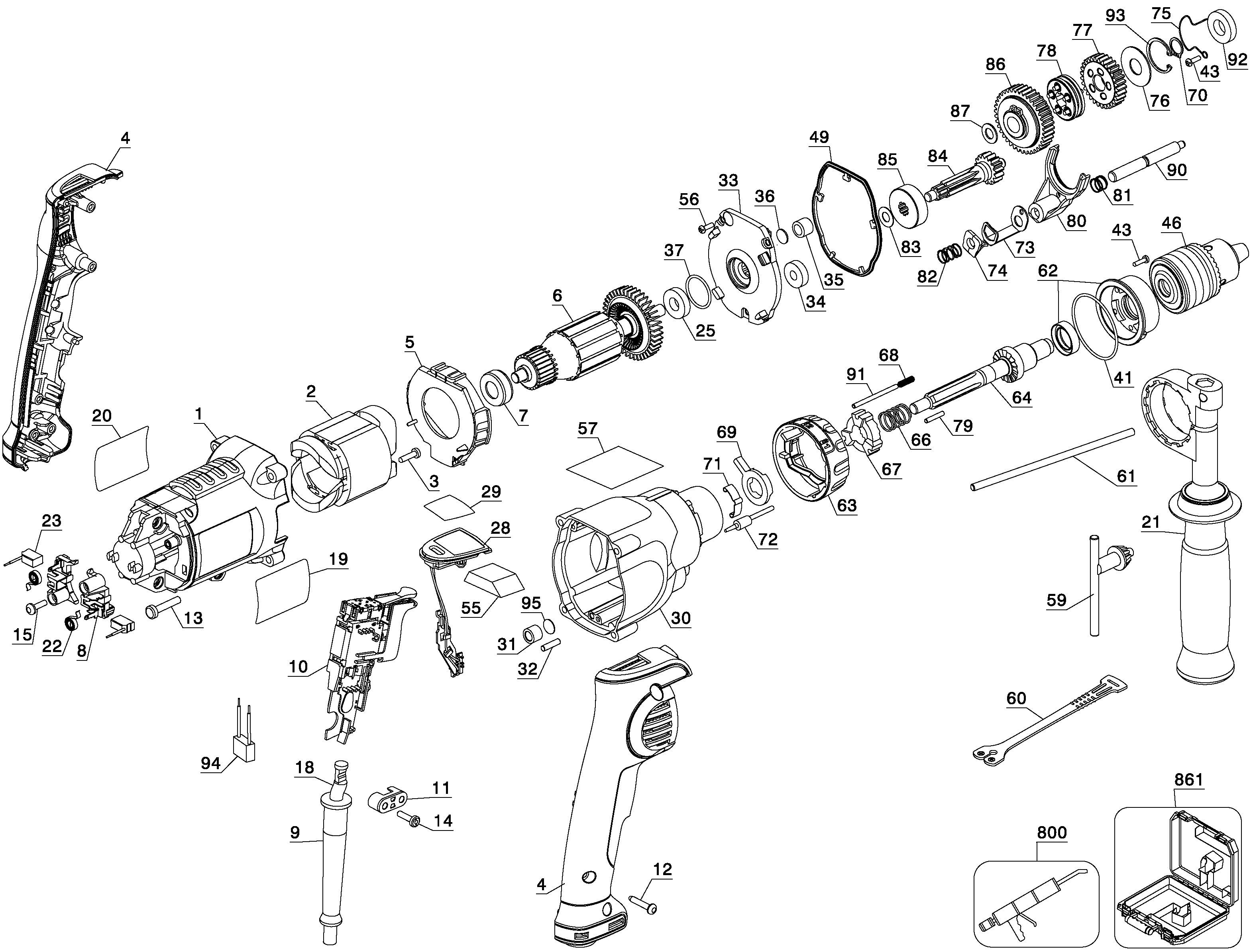 DEWALT 1100W DRILL (Type 2)