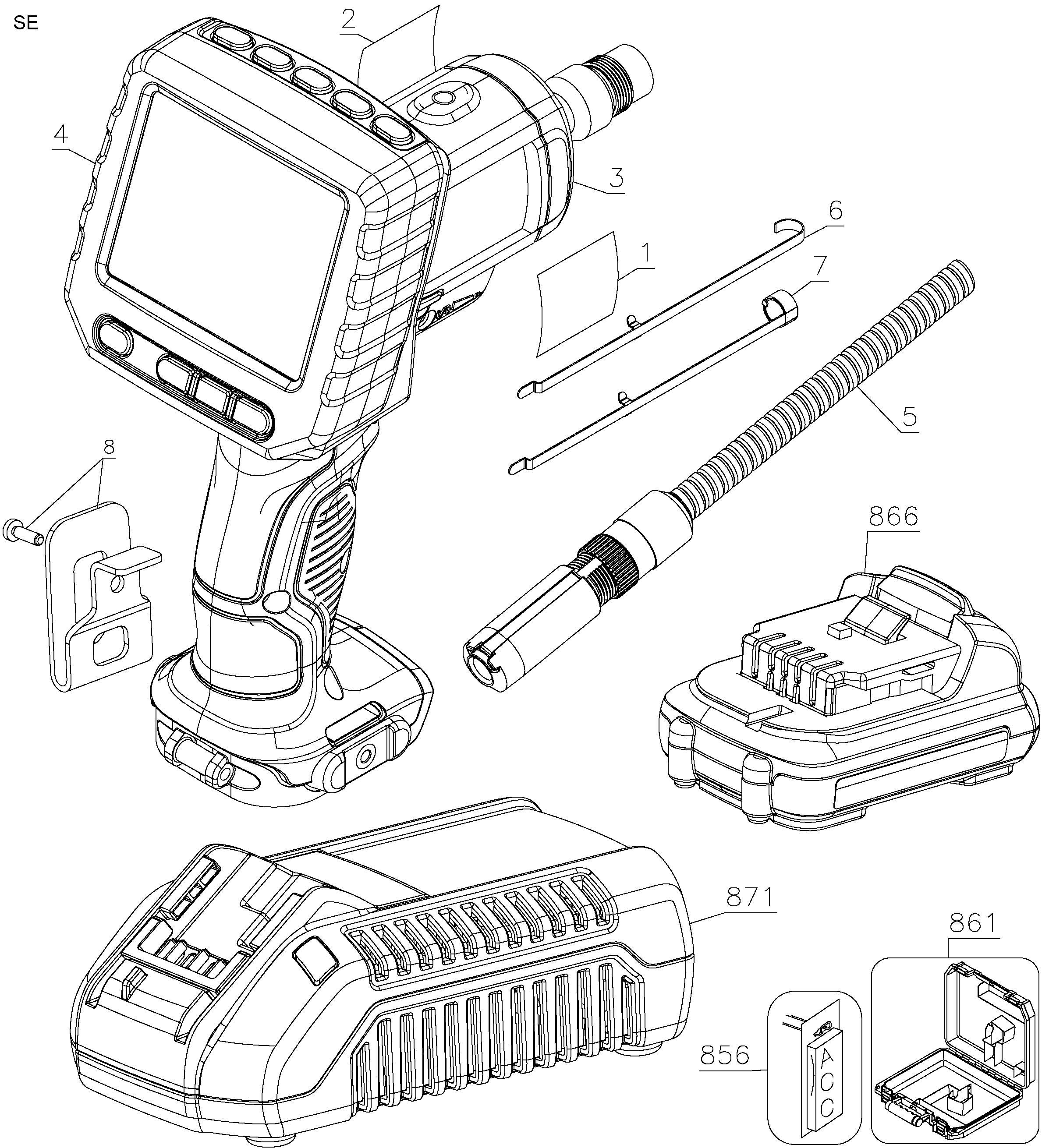 DEWALT 10.8V XR INSPECTION CAMER Type 1