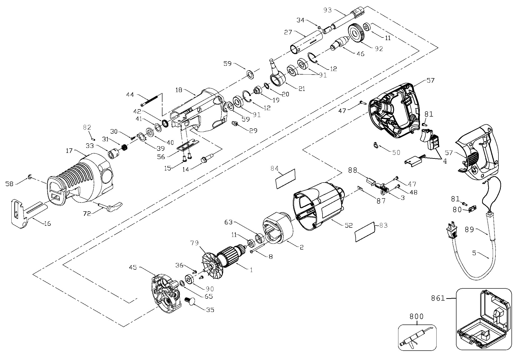 DEWALT RECIPROCATING SAW Type 2